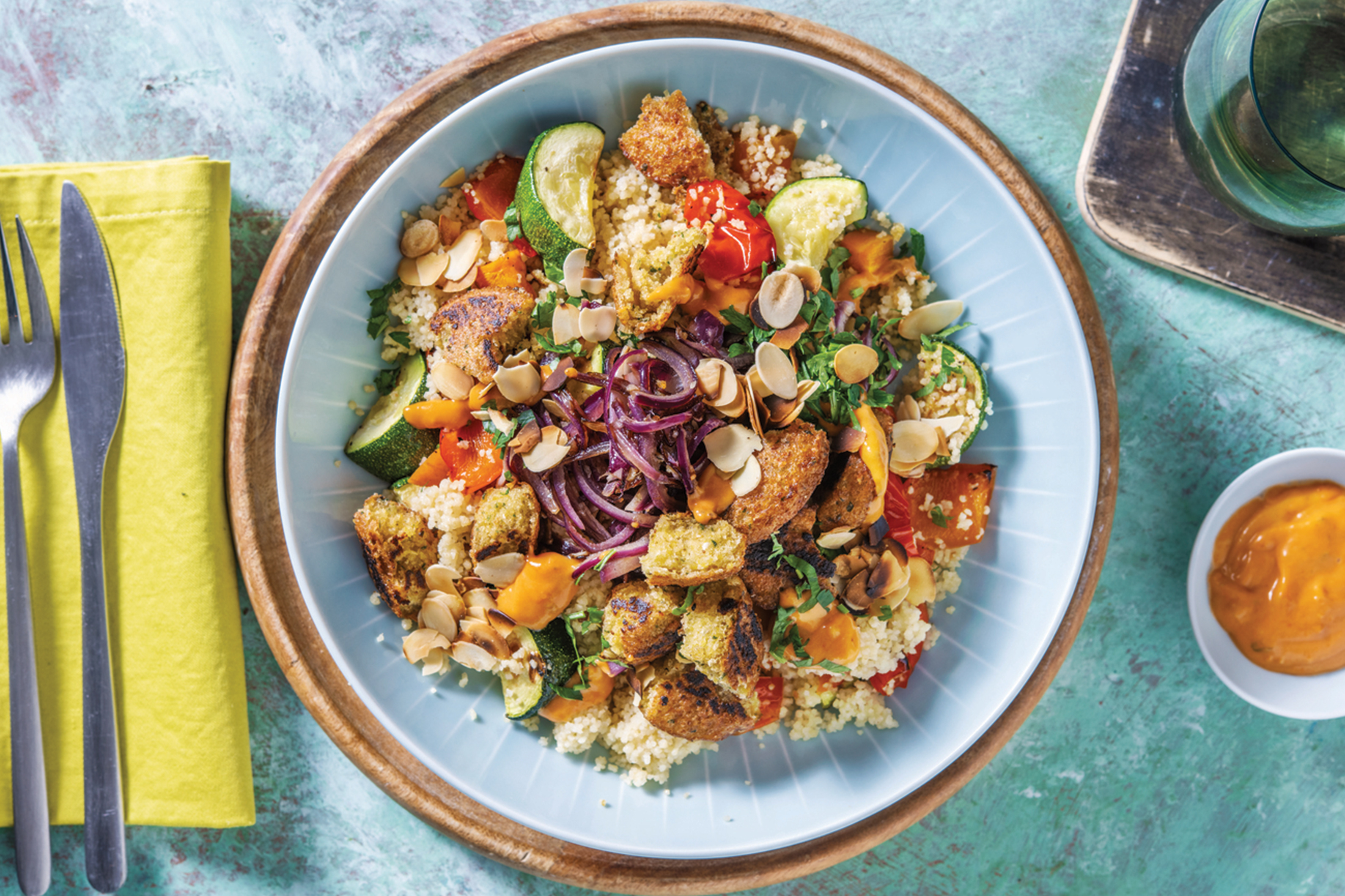 Italian Falafel & Couscous Bowl