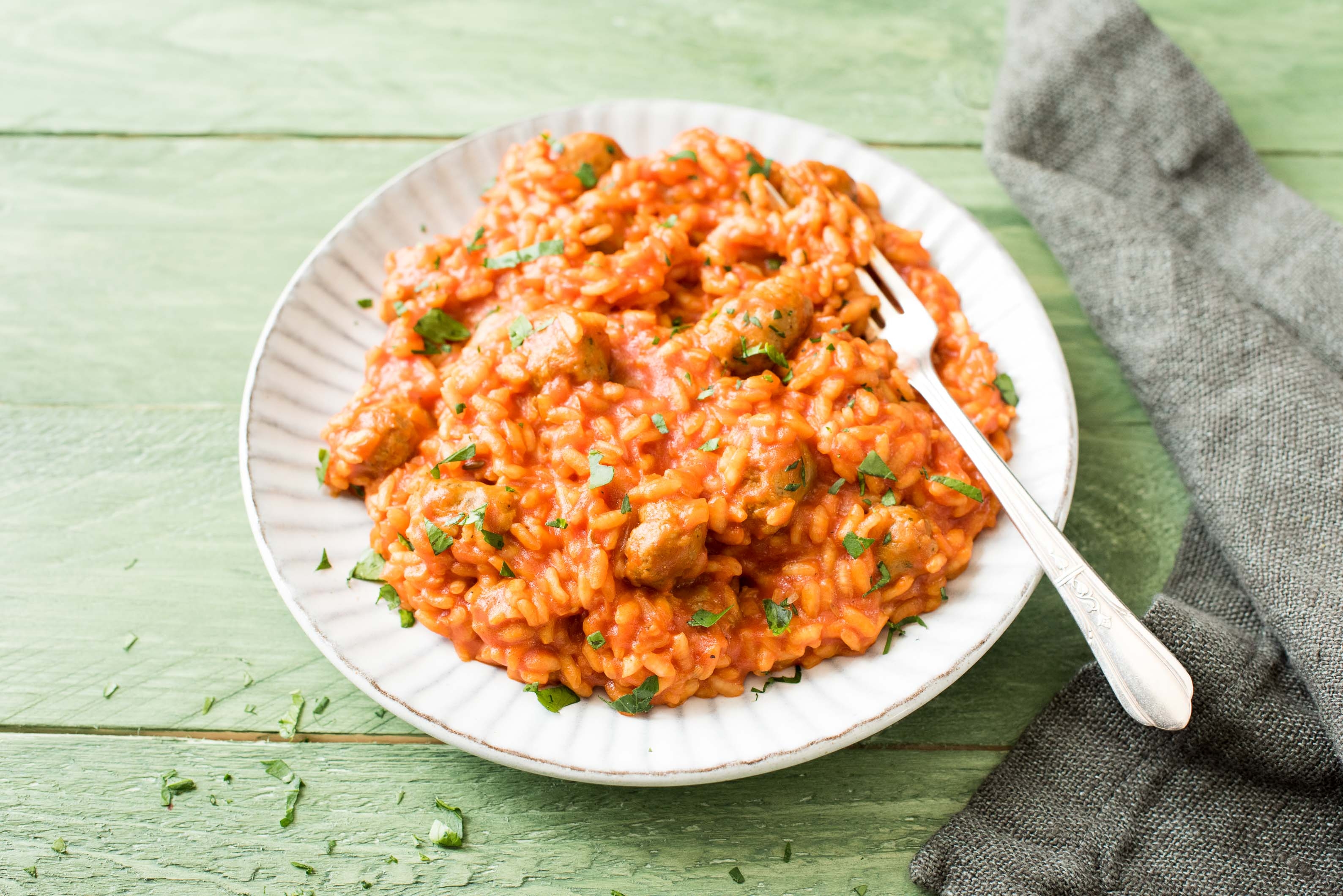 Italian Pork and Tomato Risotto