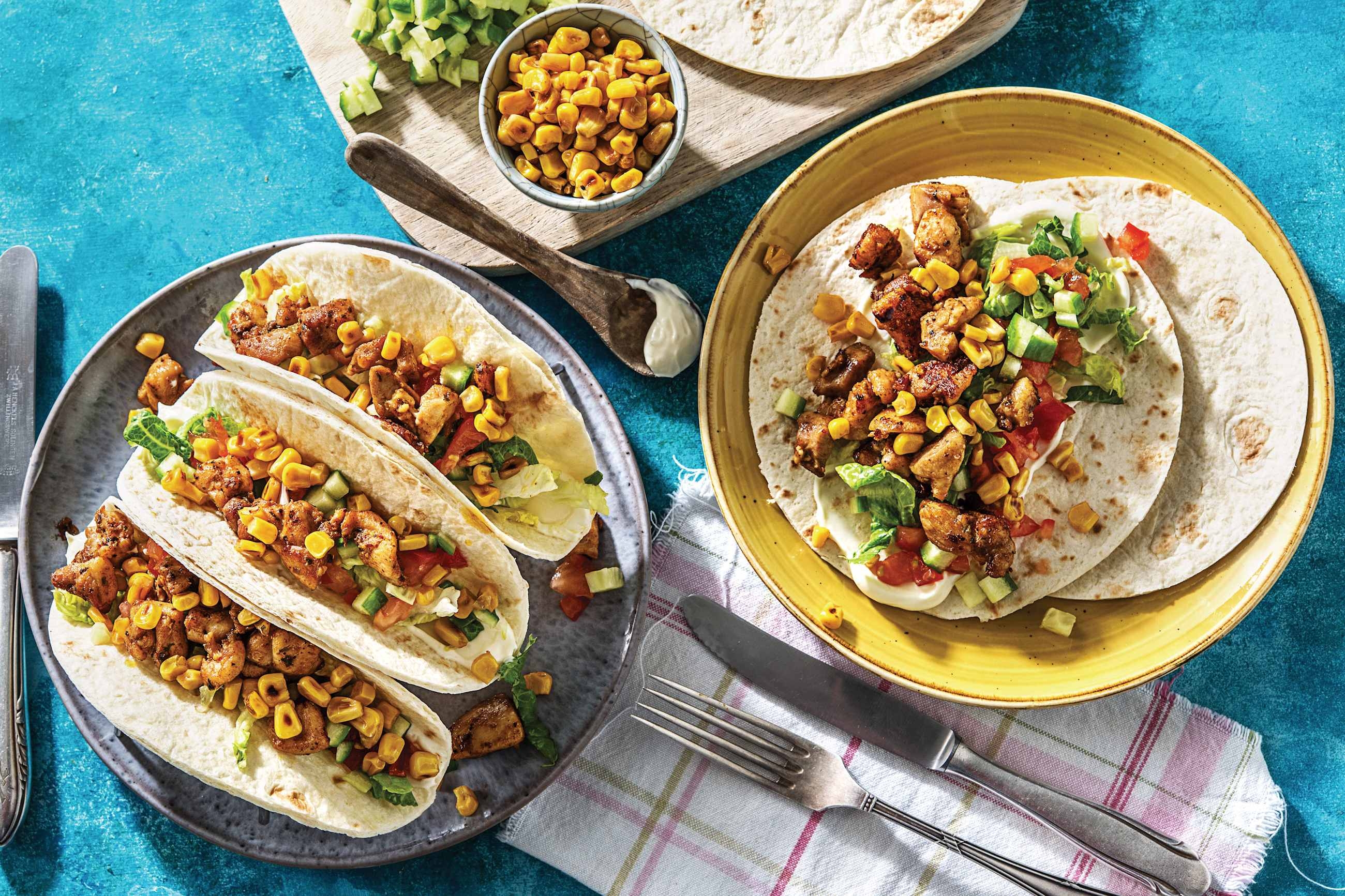 Jamaican Chicken Tacos 