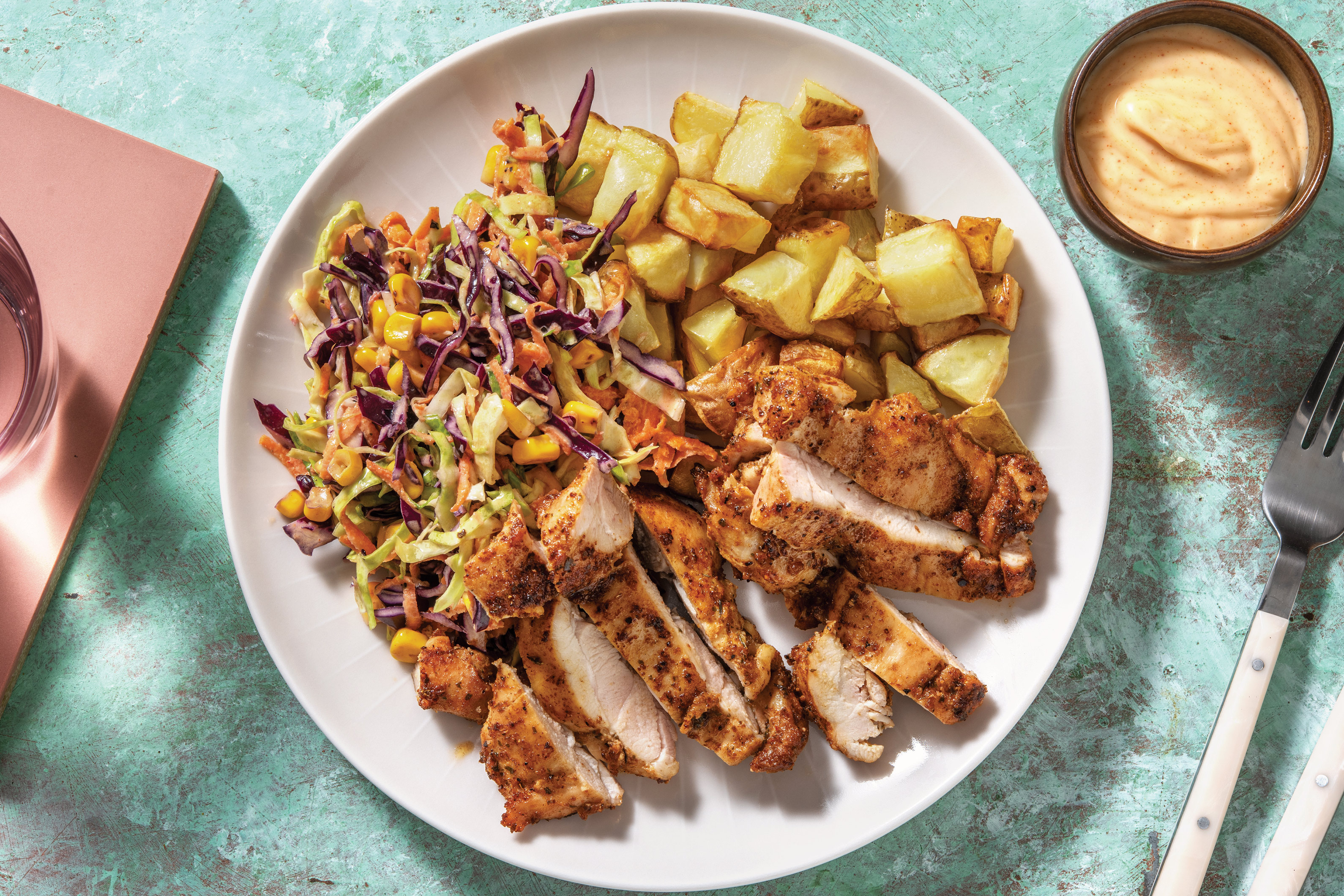 Caribbean-Spiced Chicken & Roast Potato Chunks