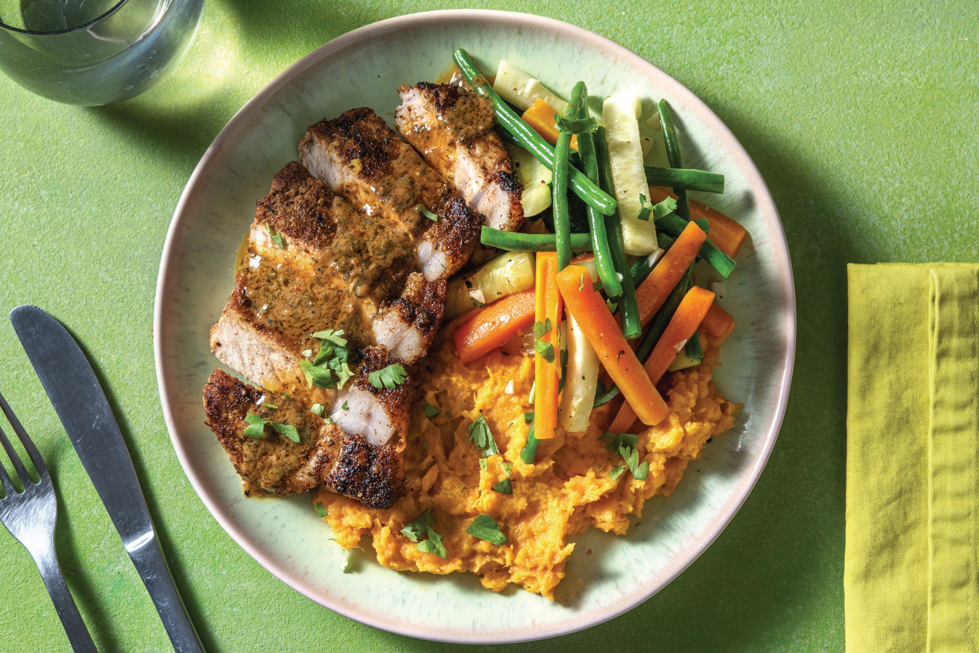 Jerk Pork & Coconut Sauce
