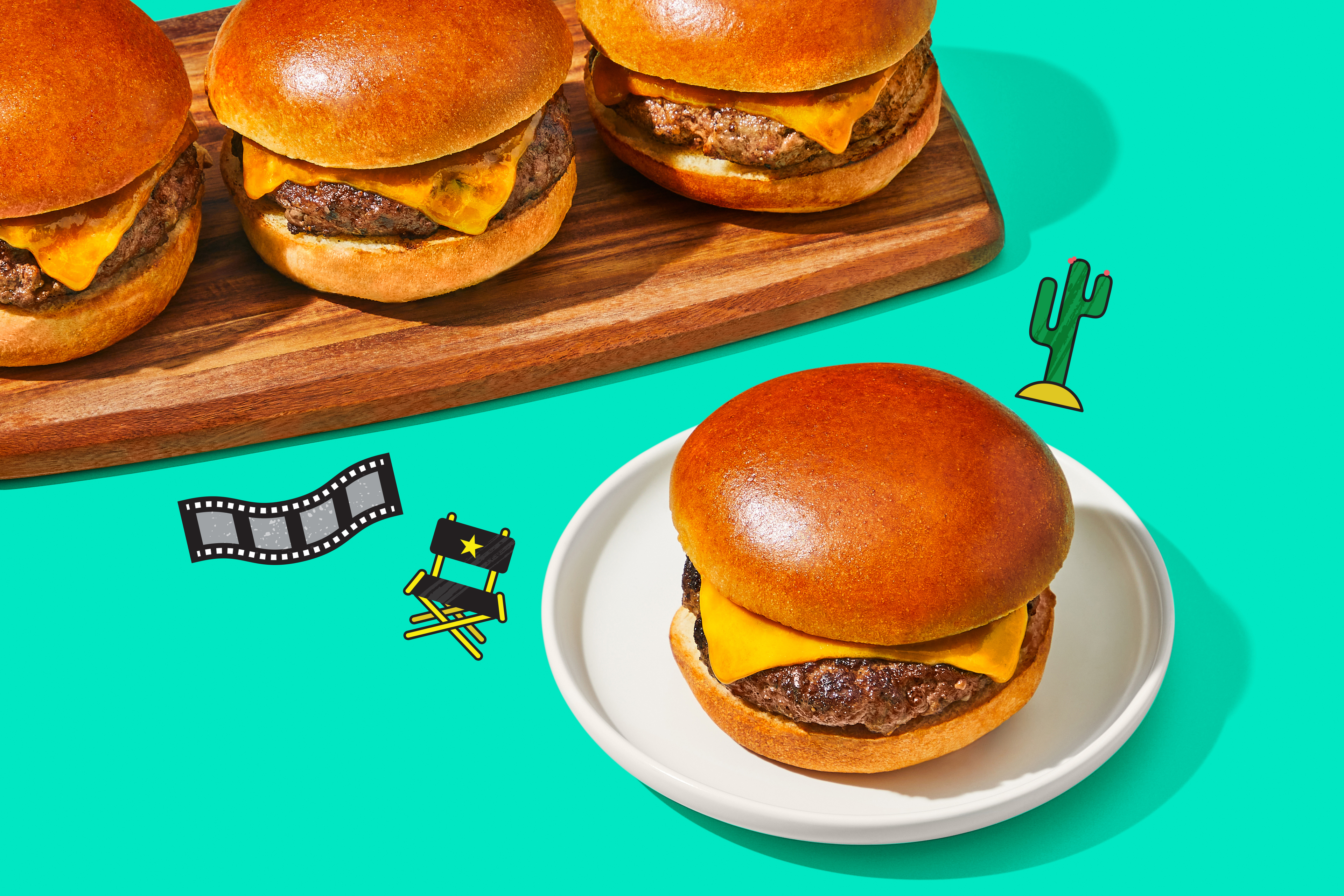 Juicy Cheddar Cheeseburgers