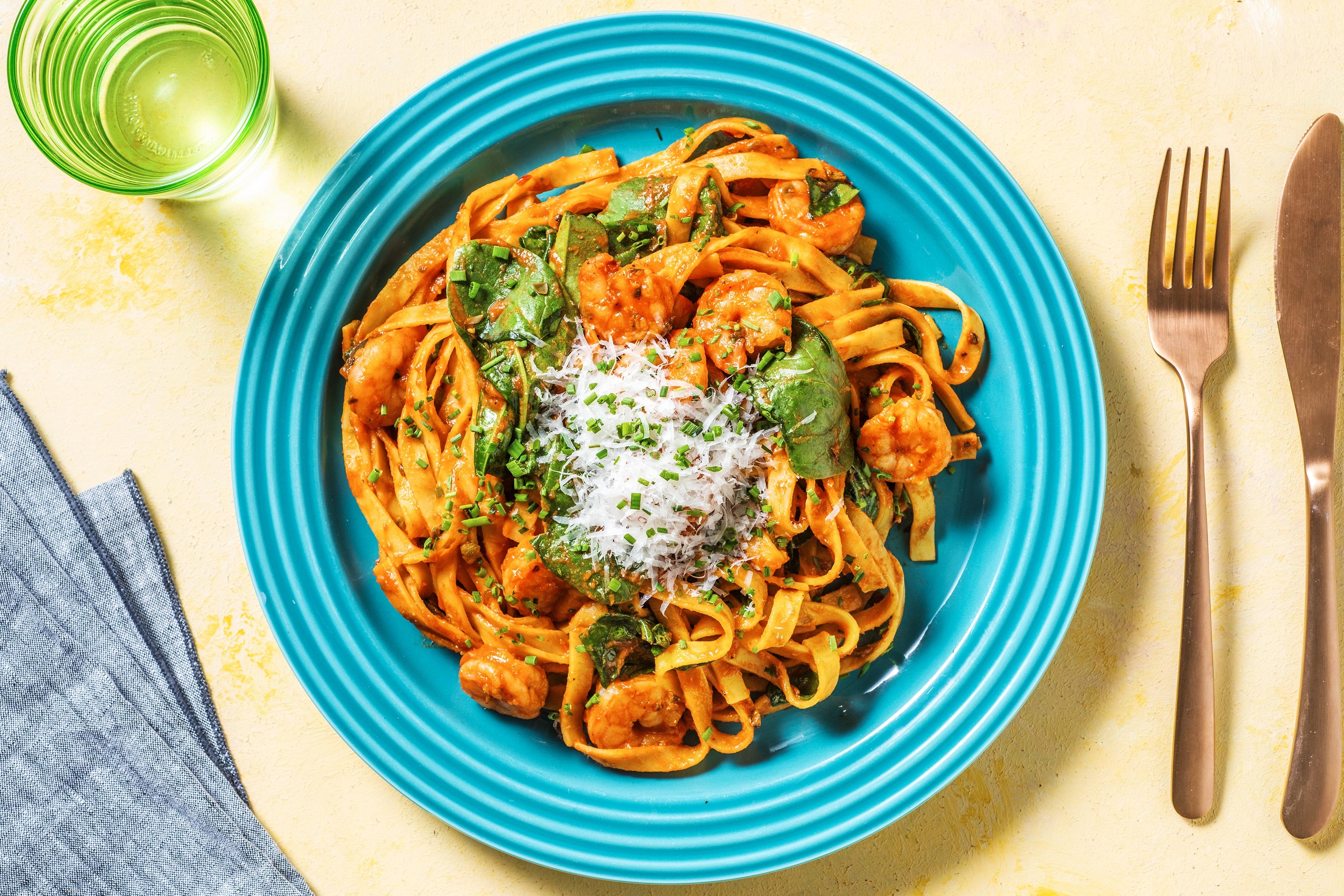 King Prawn & Tomato Sauce Fresh Tagliatelle