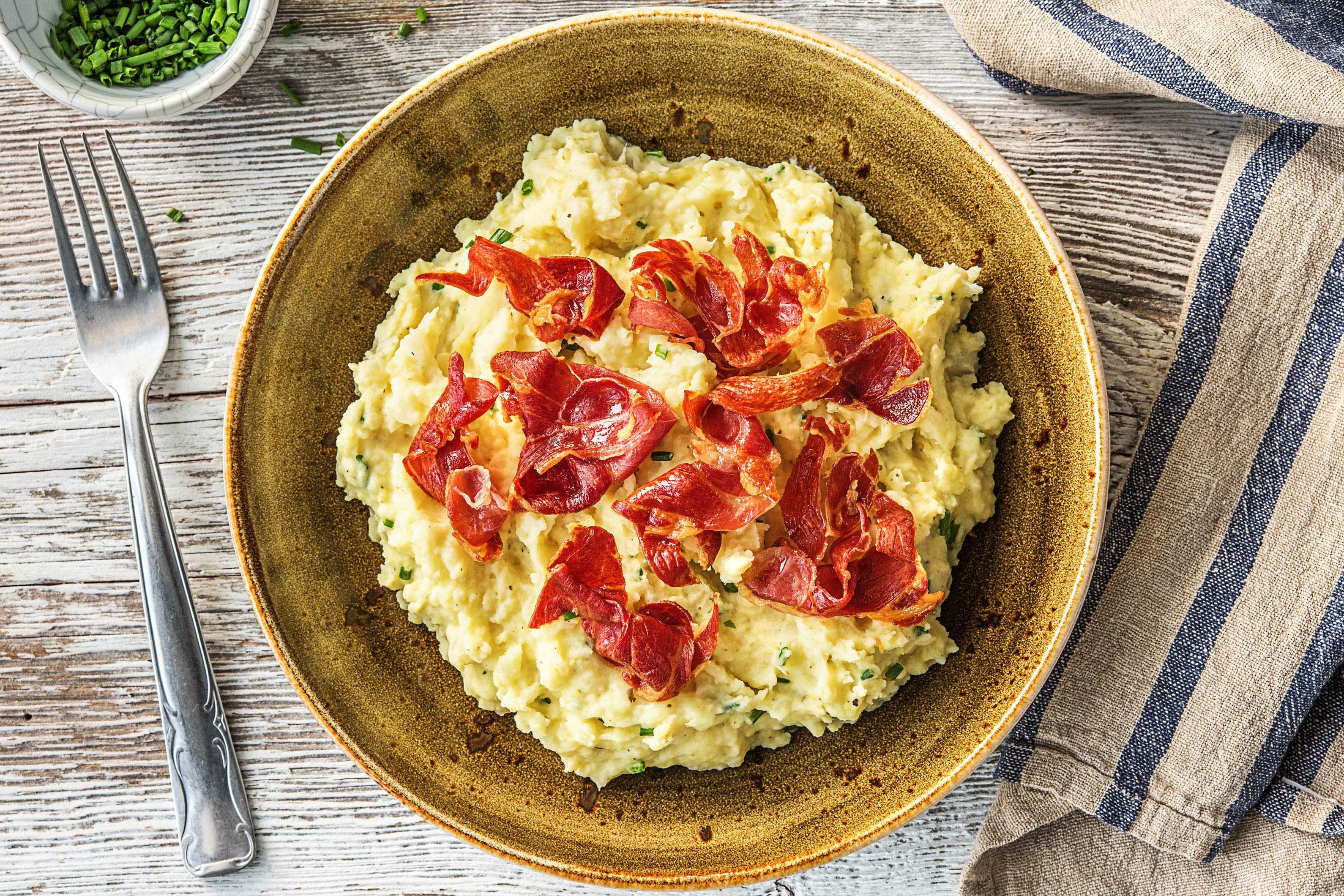 Knolselderijstoemp met serranoham