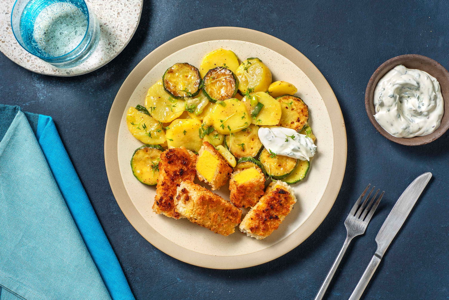 Knusper-Sticks aus rauchigem Kichererbsentofu