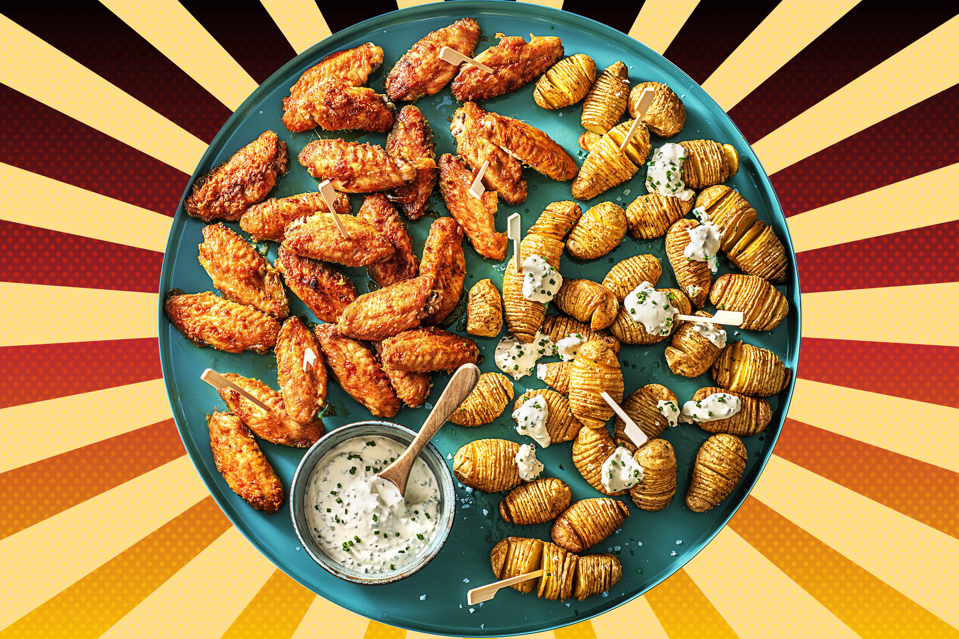 Knusprig-scharfe Hähnchenflügel