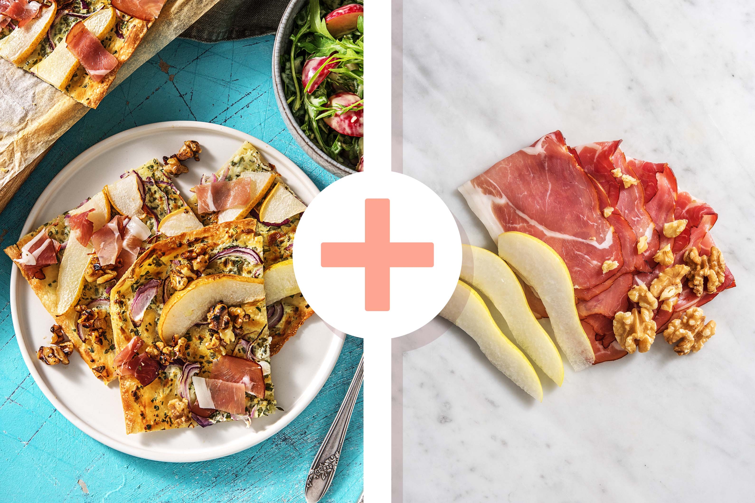 Knuspriger Flammkuchen mit Schwarzwälder Schinken