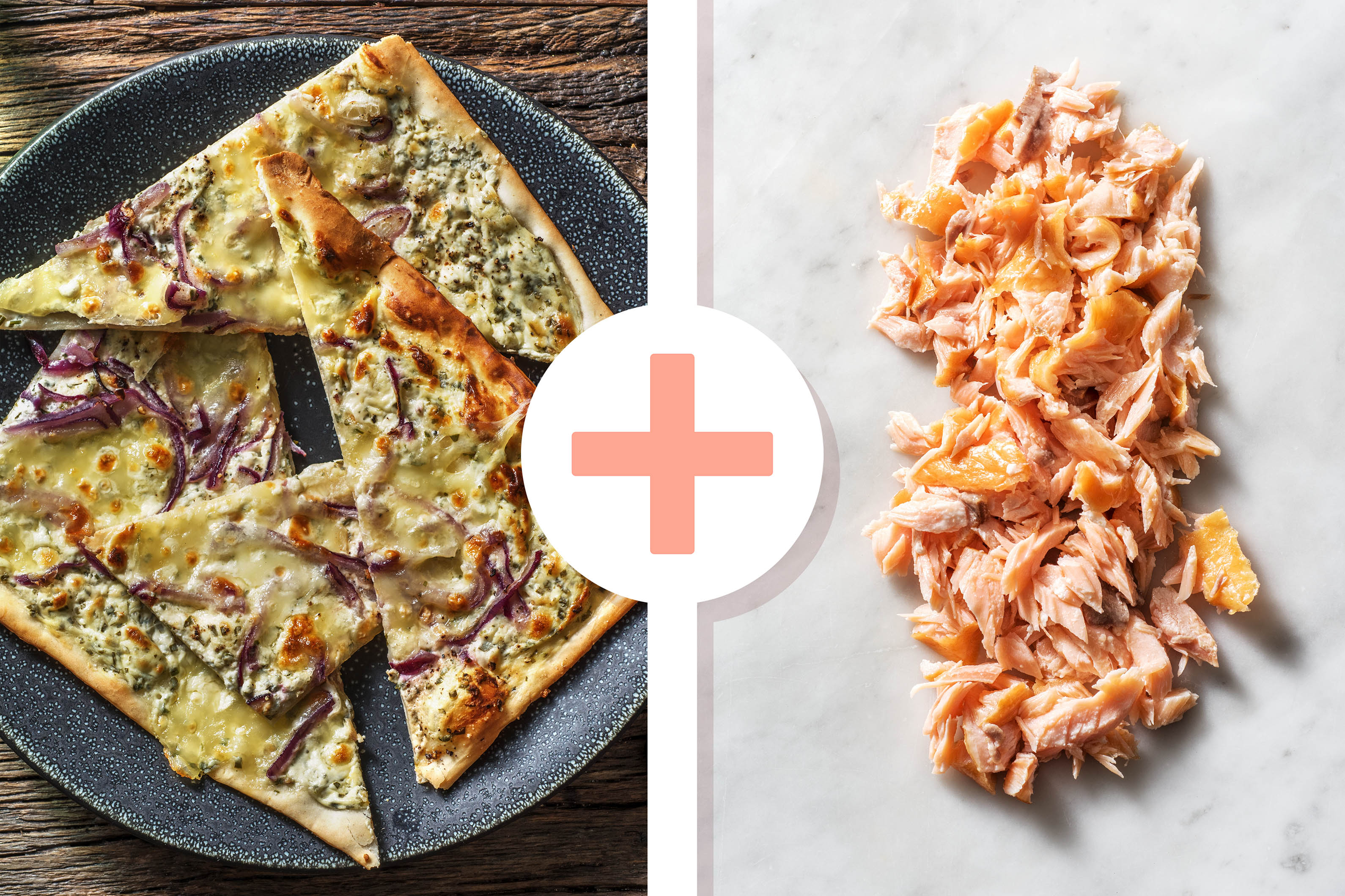 Flammkuchen mit Räucherlachs