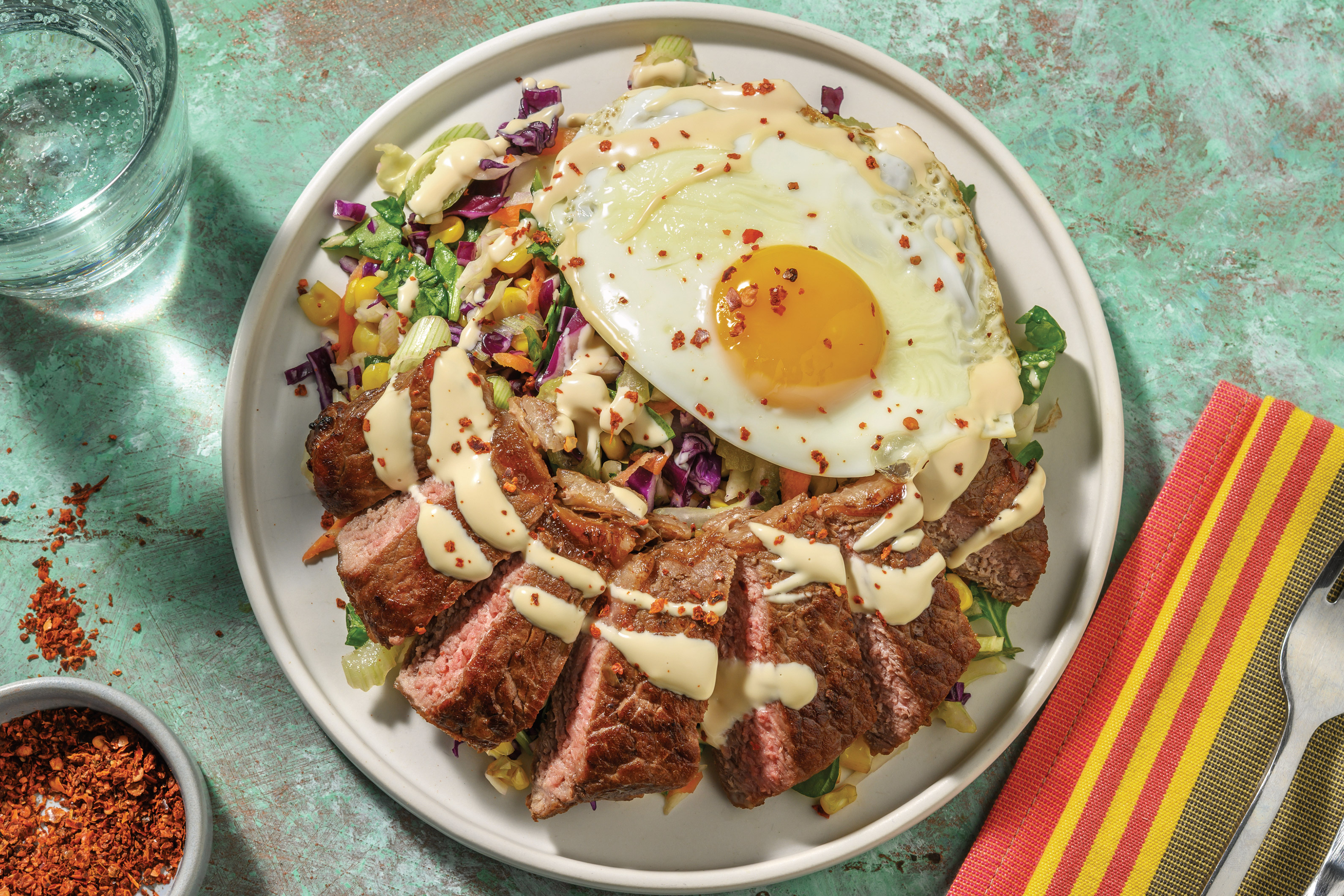 Korean Beef Bulgogi-Style Slaw