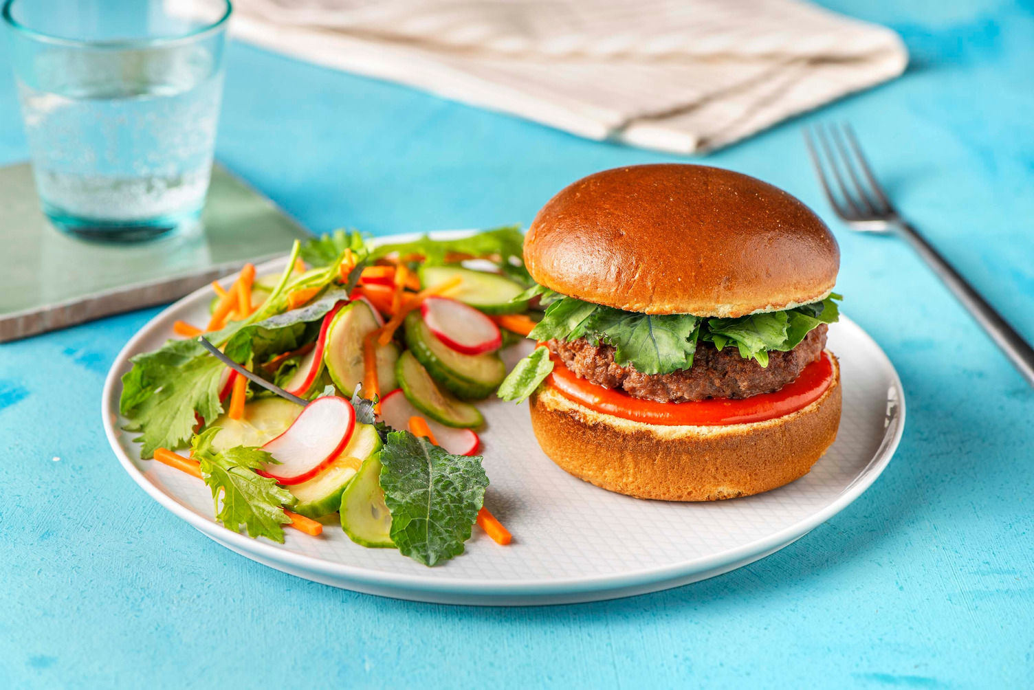 Korean-Inspired Beef Burger