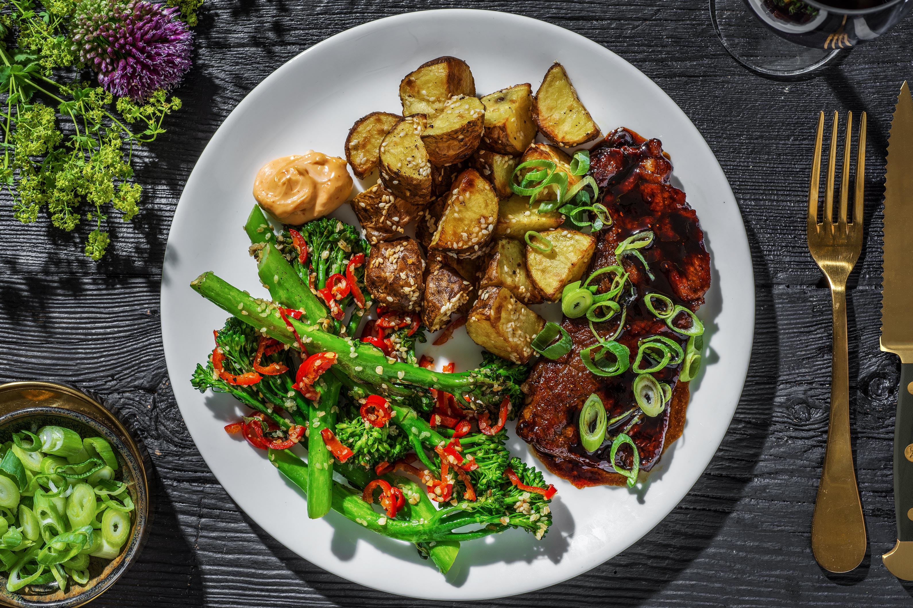 Korean Inspired Steak Night