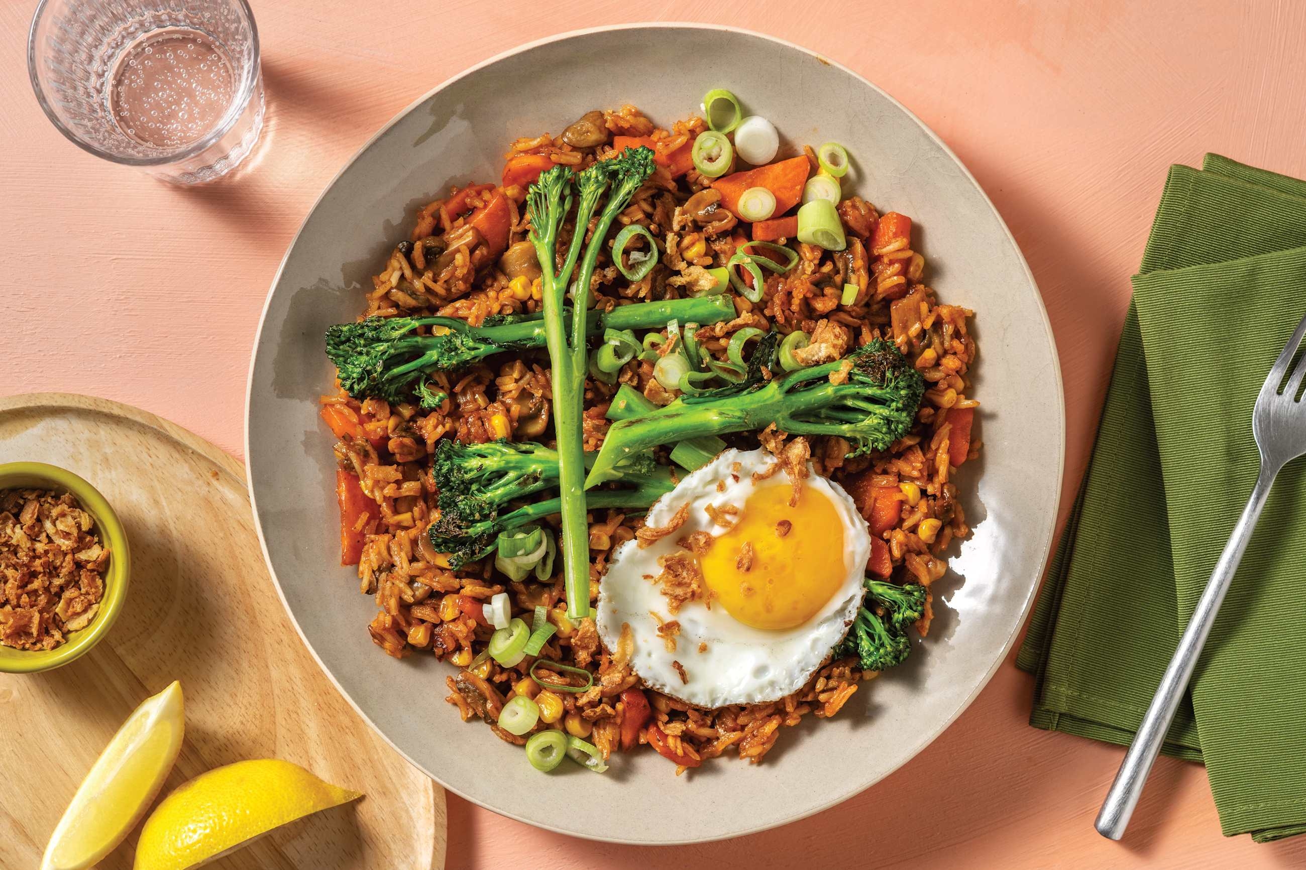 Korean Ssamjang Veggie Fried Rice
