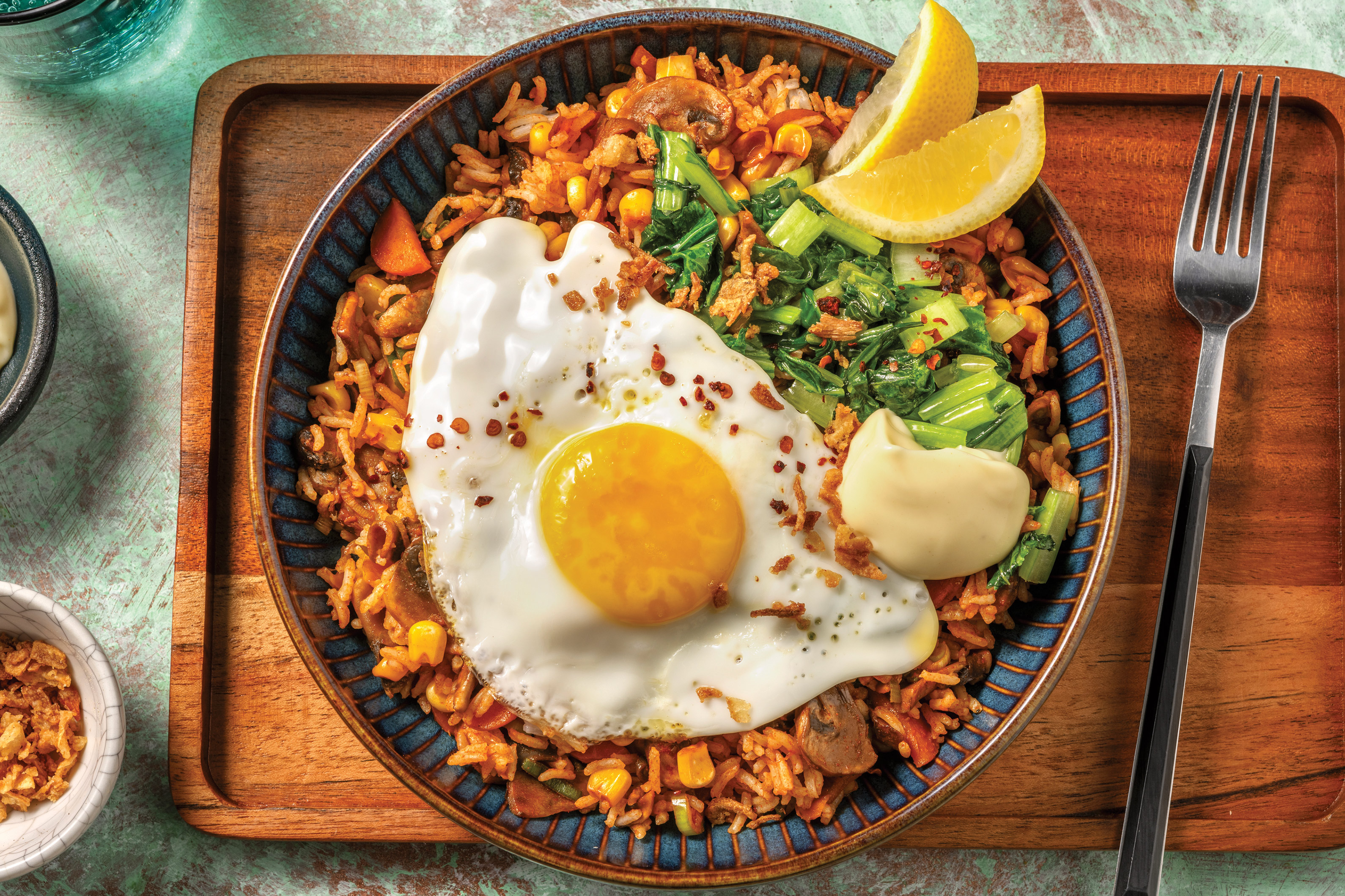 Korean Ssamjang Veggie Fried Rice