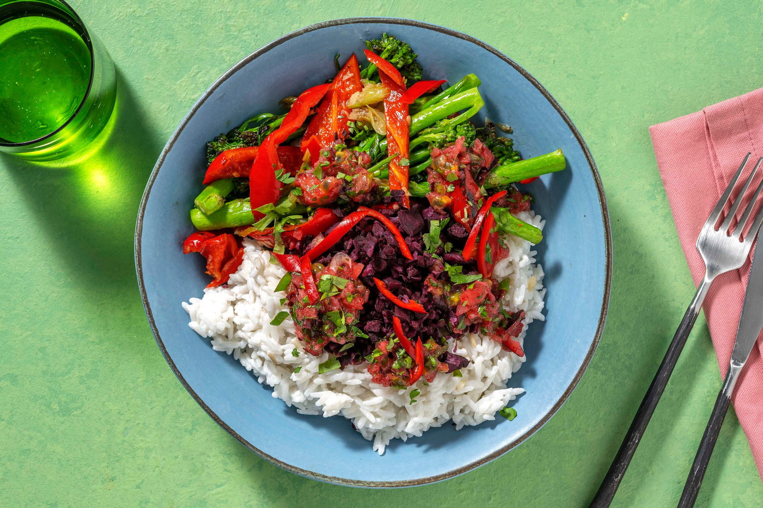 Kuba Kokos Bowl! mit Maracuja-Nektarinen-Salsa