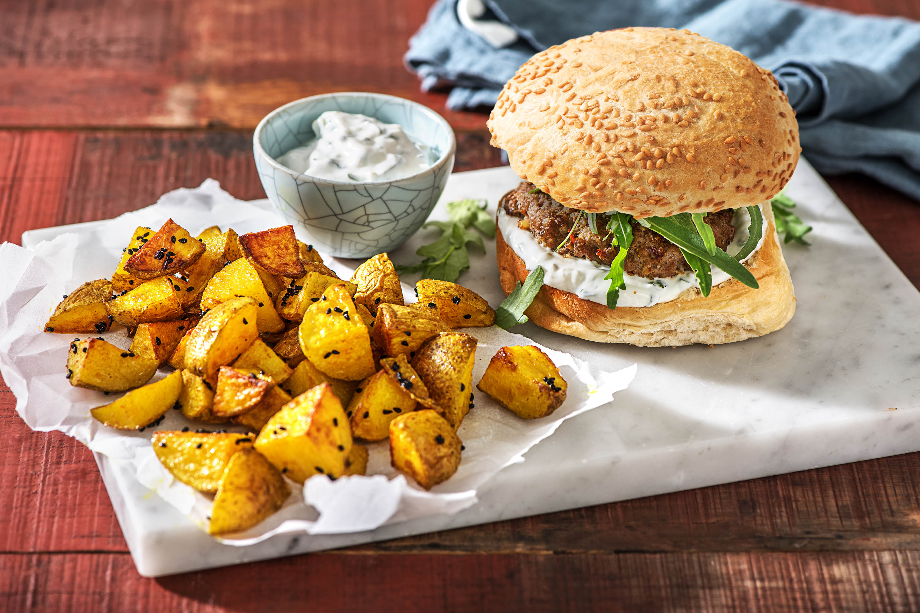 Indian Spiced Lamb Burger