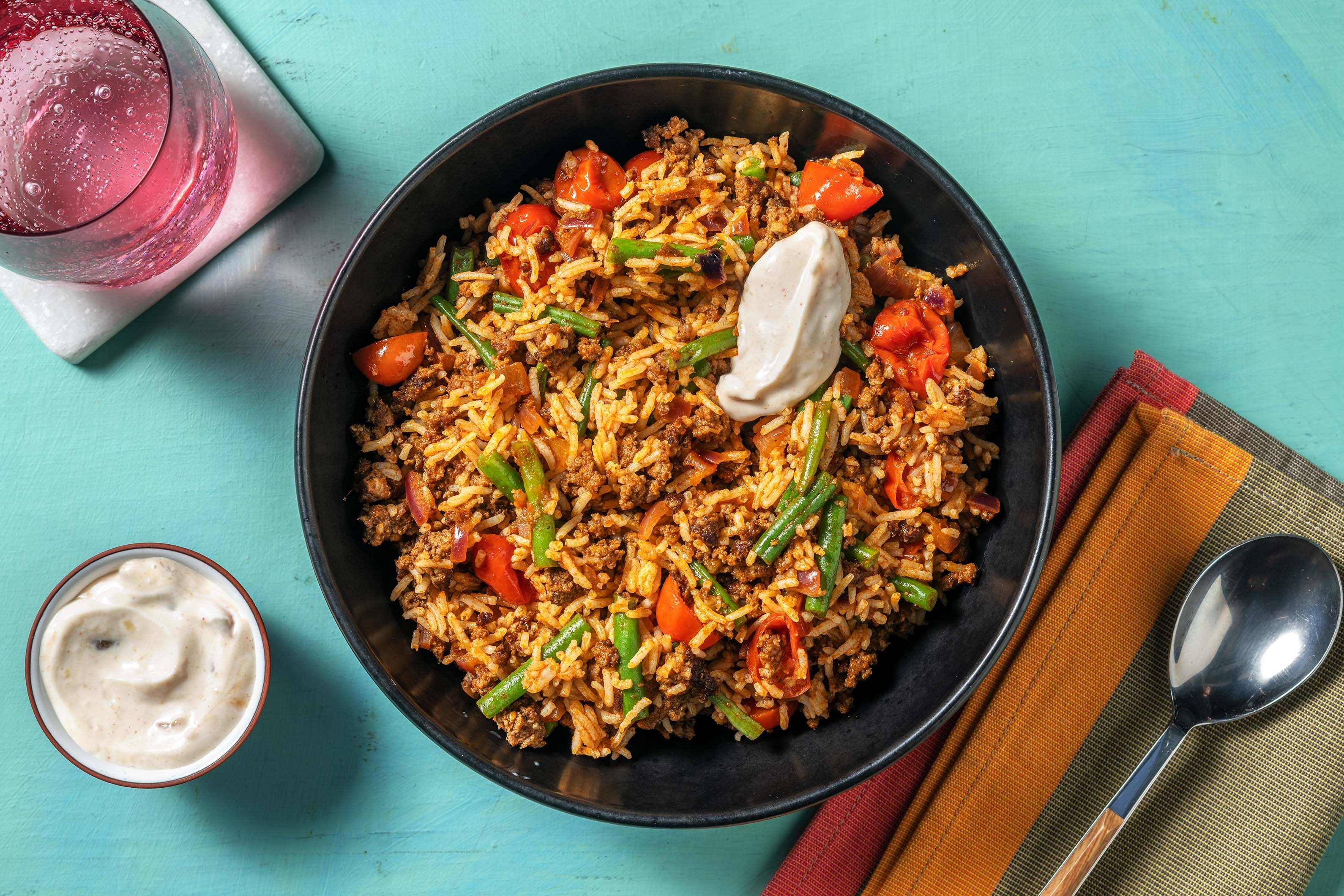 Lamb Rogan Josh Pilaf