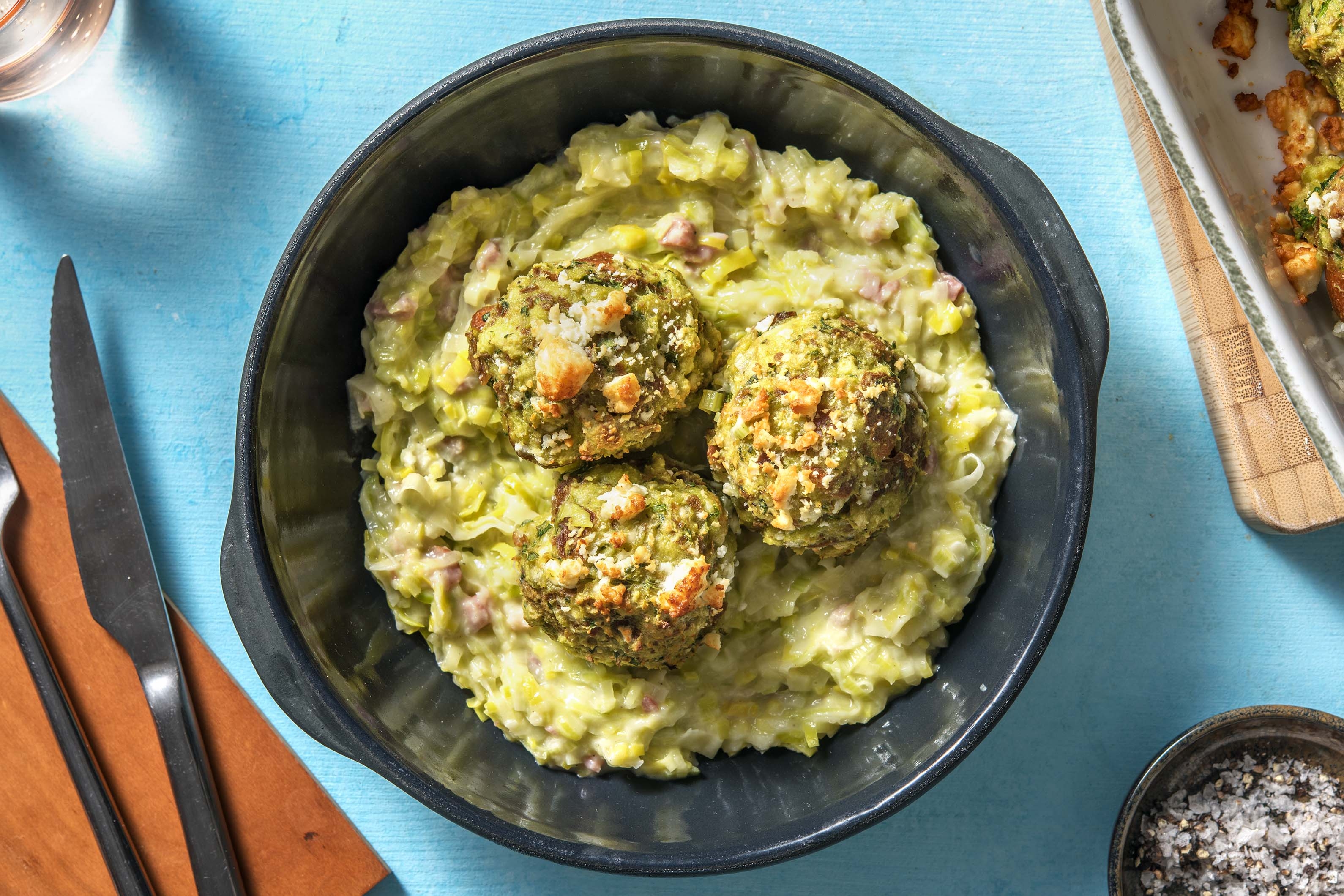 Laugen-Bärlauch-Klösse aus dem Backofen