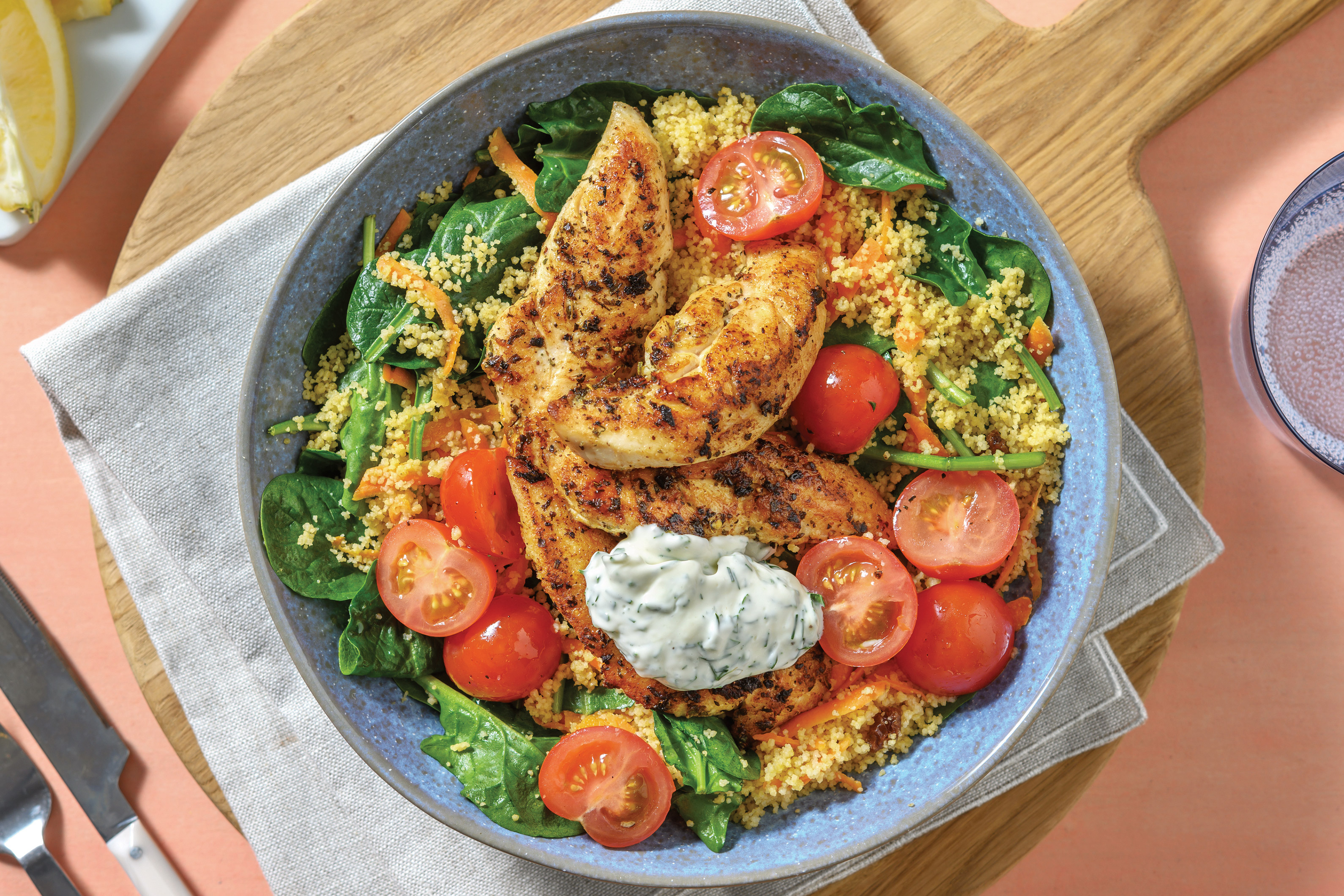 Quick Herby Chicken & Wholemeal Couscous