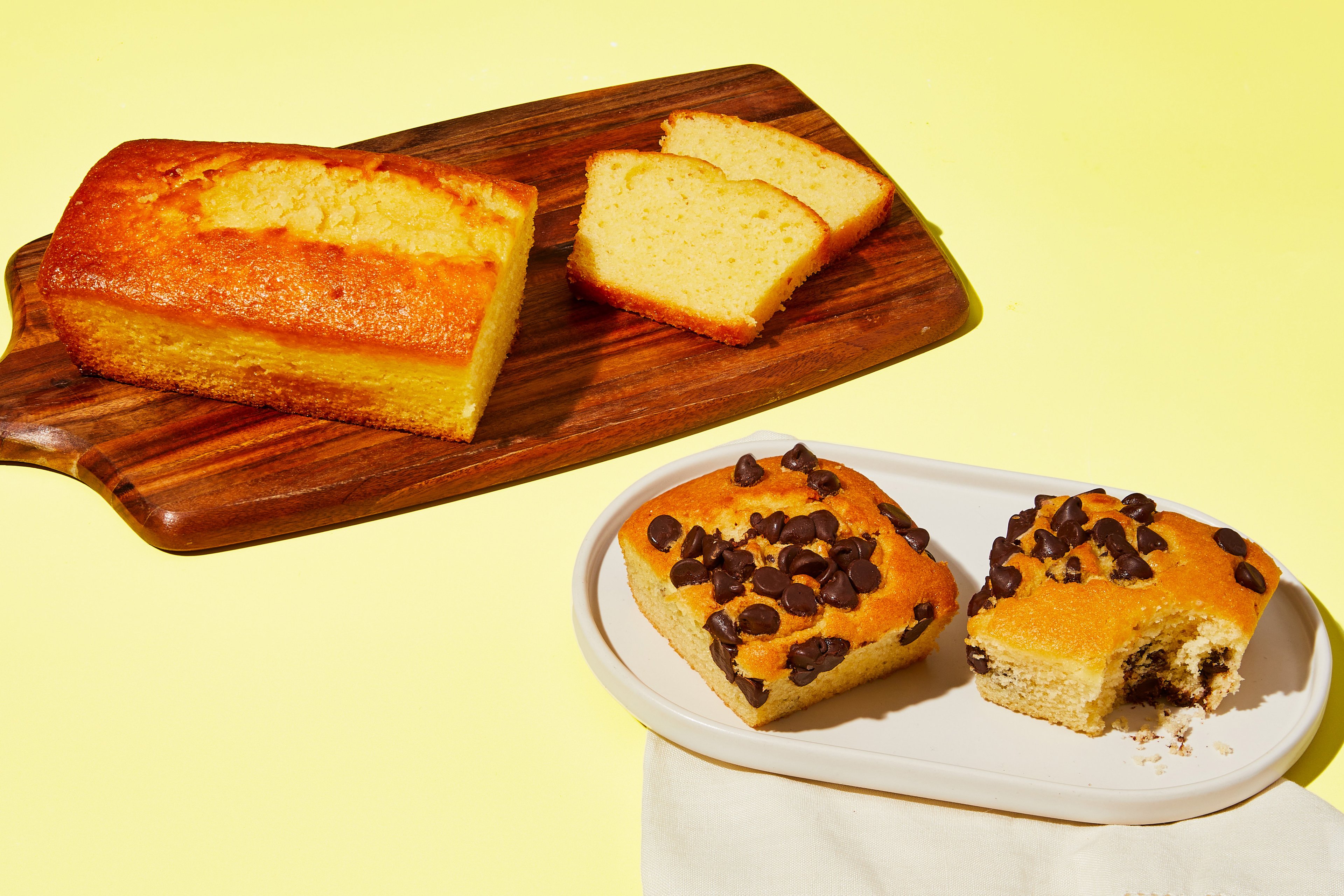 Lemon Loaf Cake + Chocolate Chip Muffins