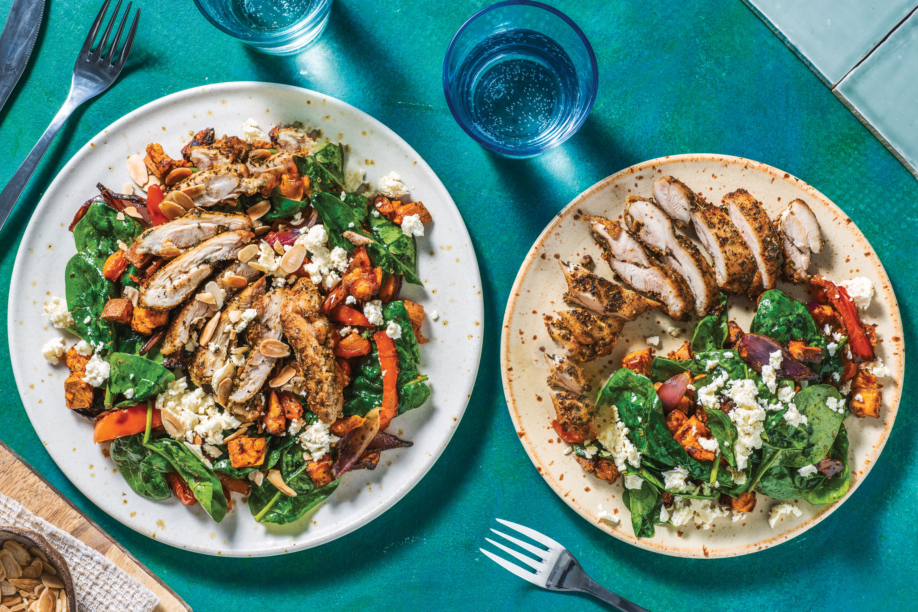 Sweet Mustard Chicken & Roast Veggie Toss