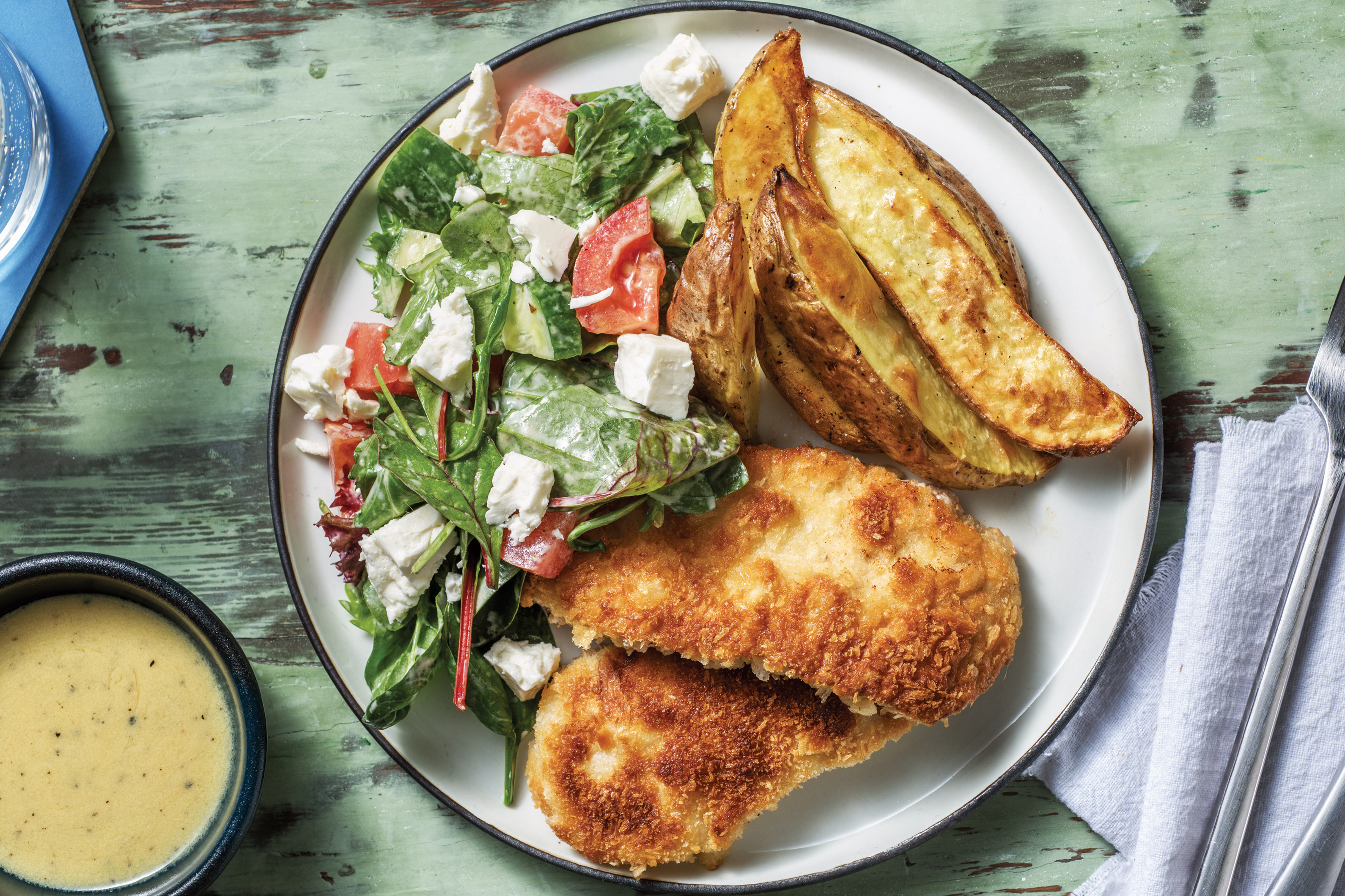 Lemon Pepper Crumbed Pork