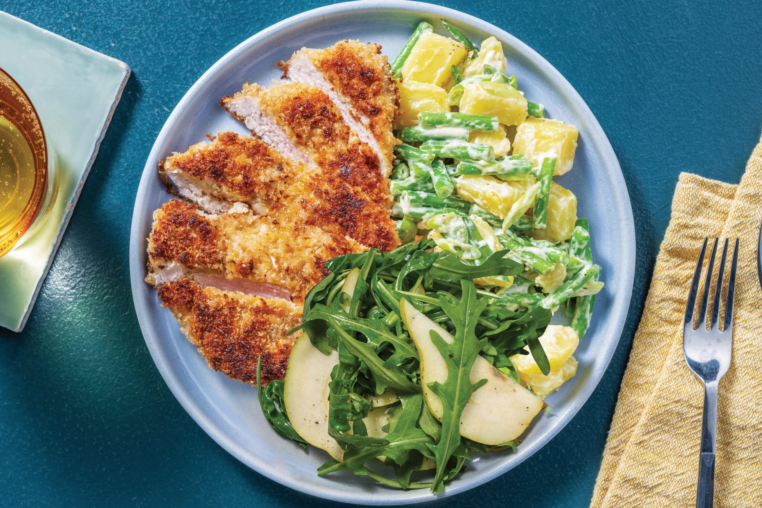 Lemon Pepper Crumbed Halloumi