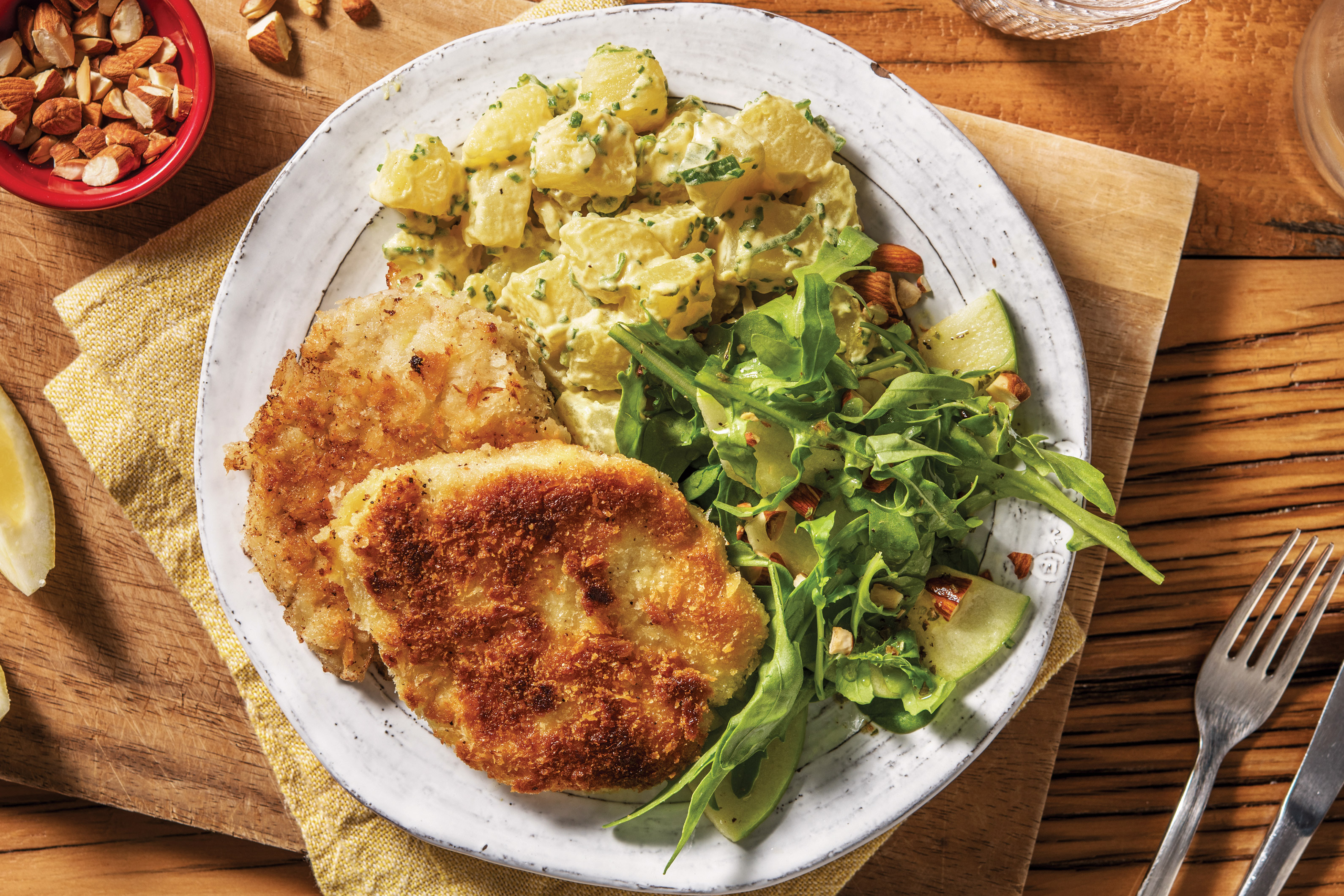 Lemon Pepper Pork Schnitzels