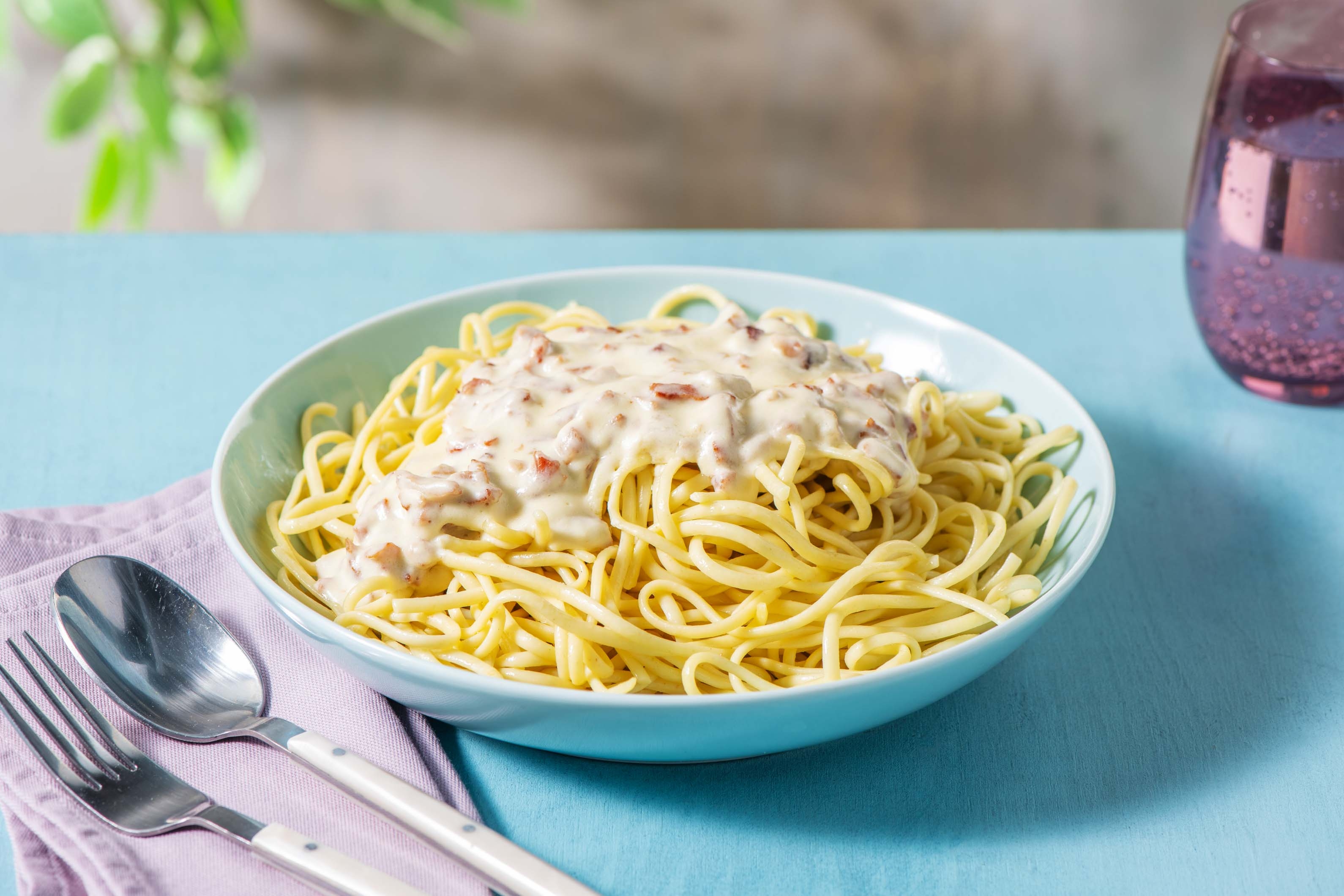Linguine à la carbonara