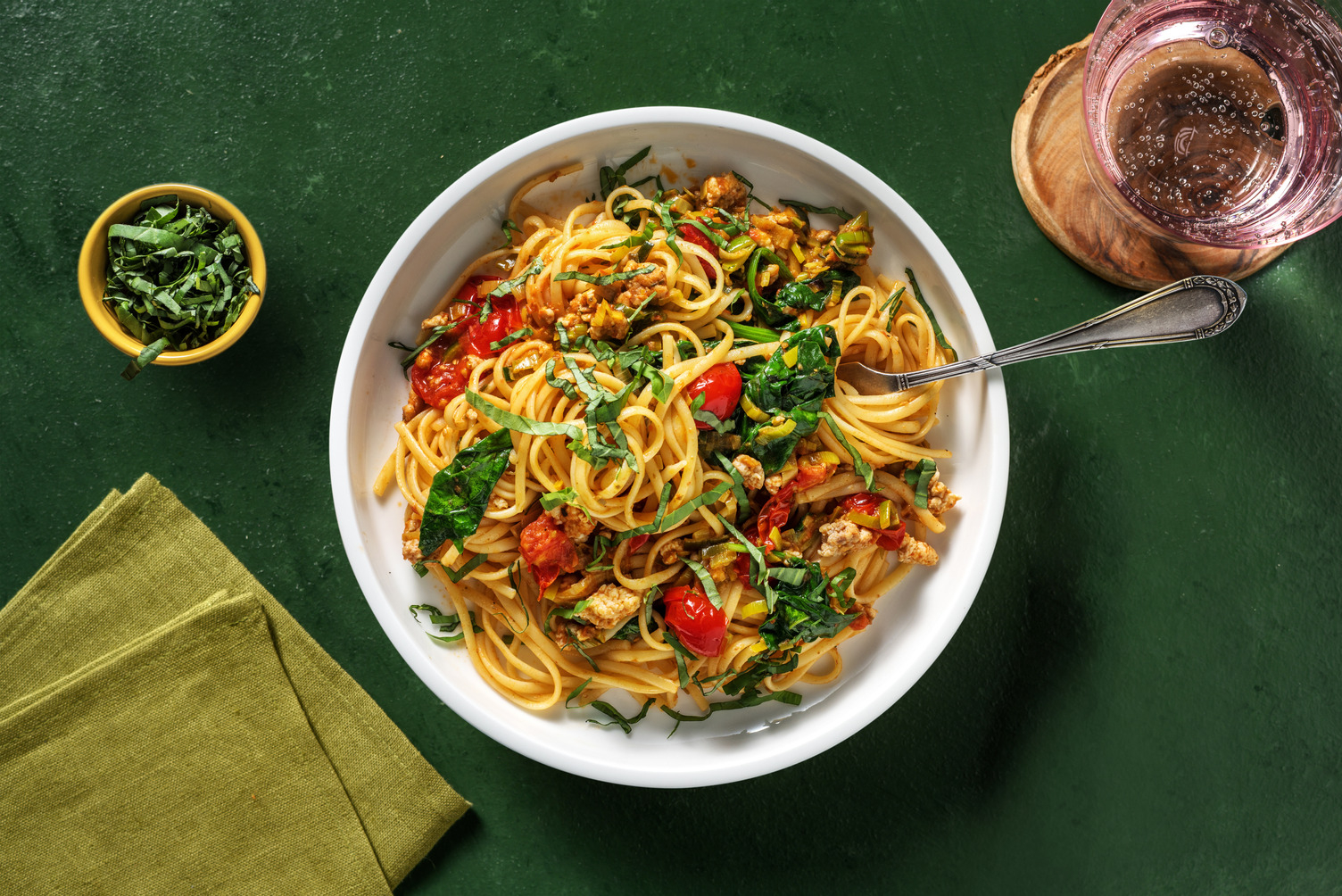 Verse tagliatelle  met kipgehakt