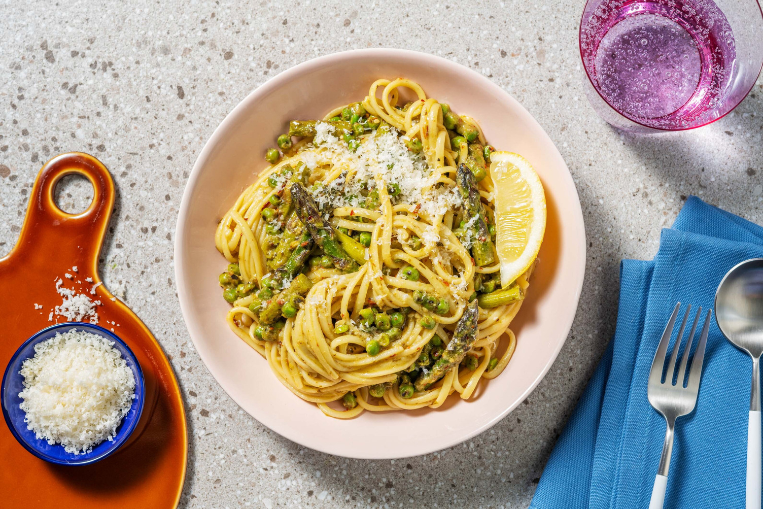 Asparagus and Lemon Linguine