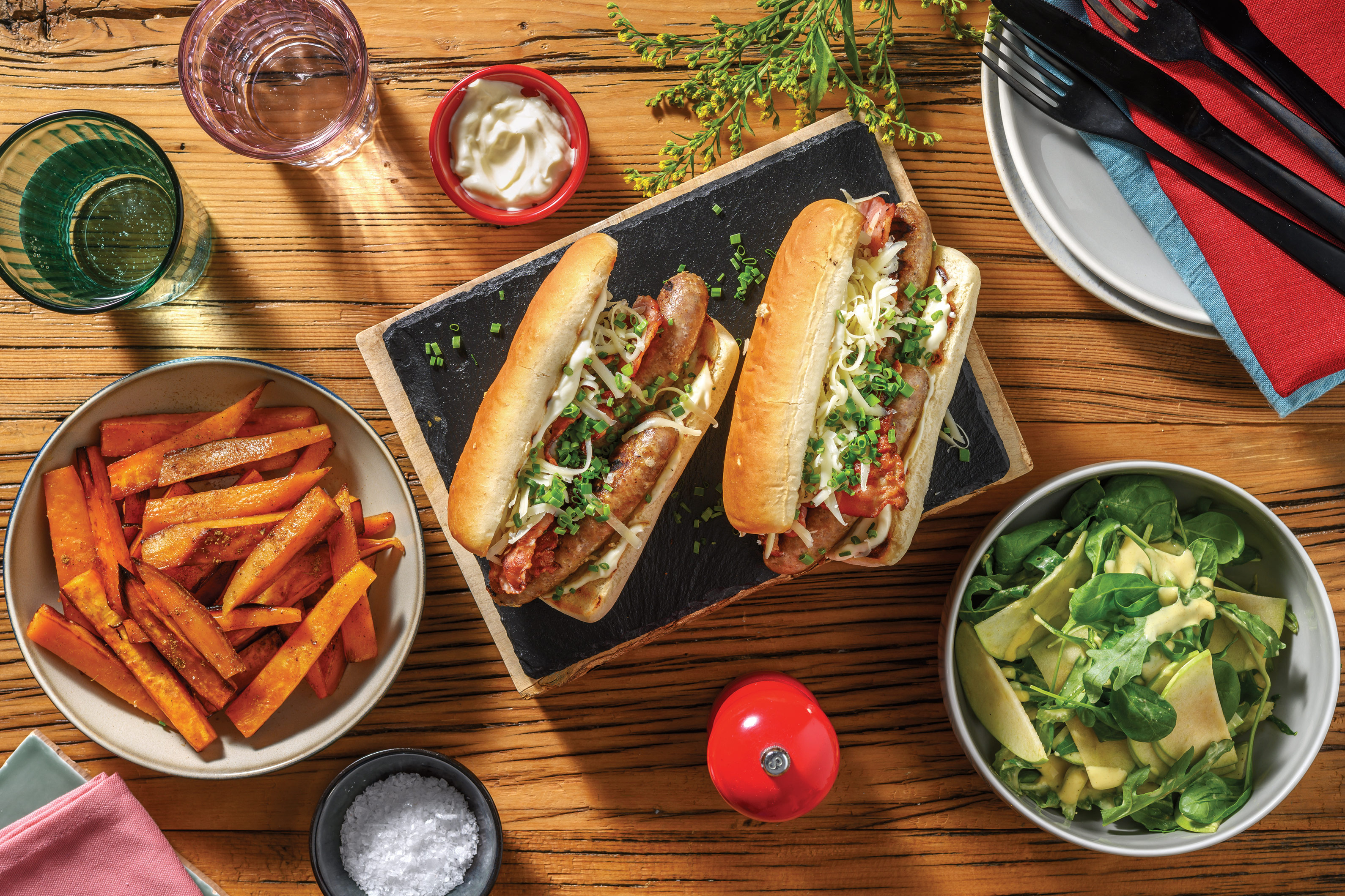 Loaded Beef & Bacon Sausage Sizzle