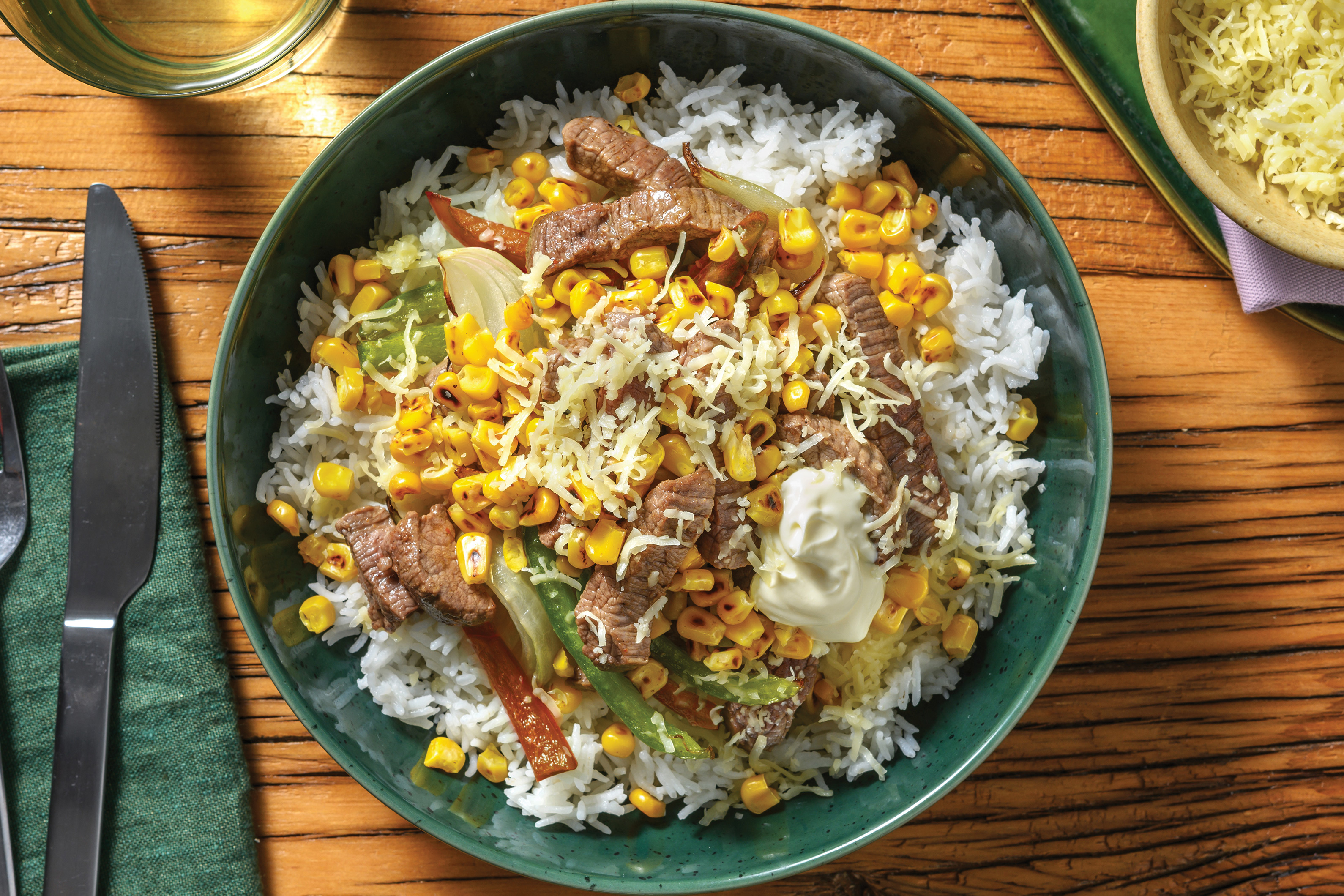 Loaded Beef Fajita Bowl