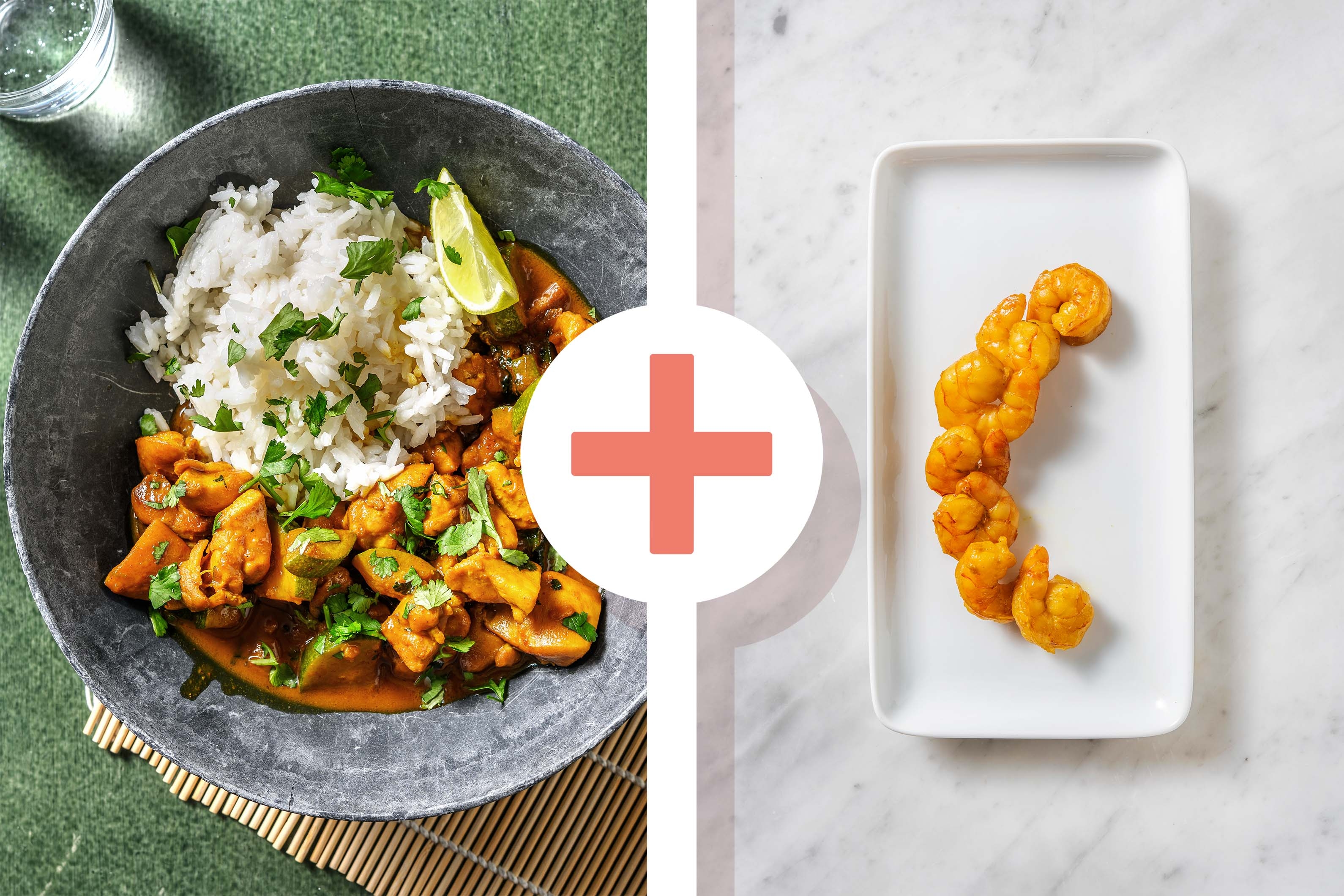 Malaysian Style Coconutty Chicken and Prawn Curry