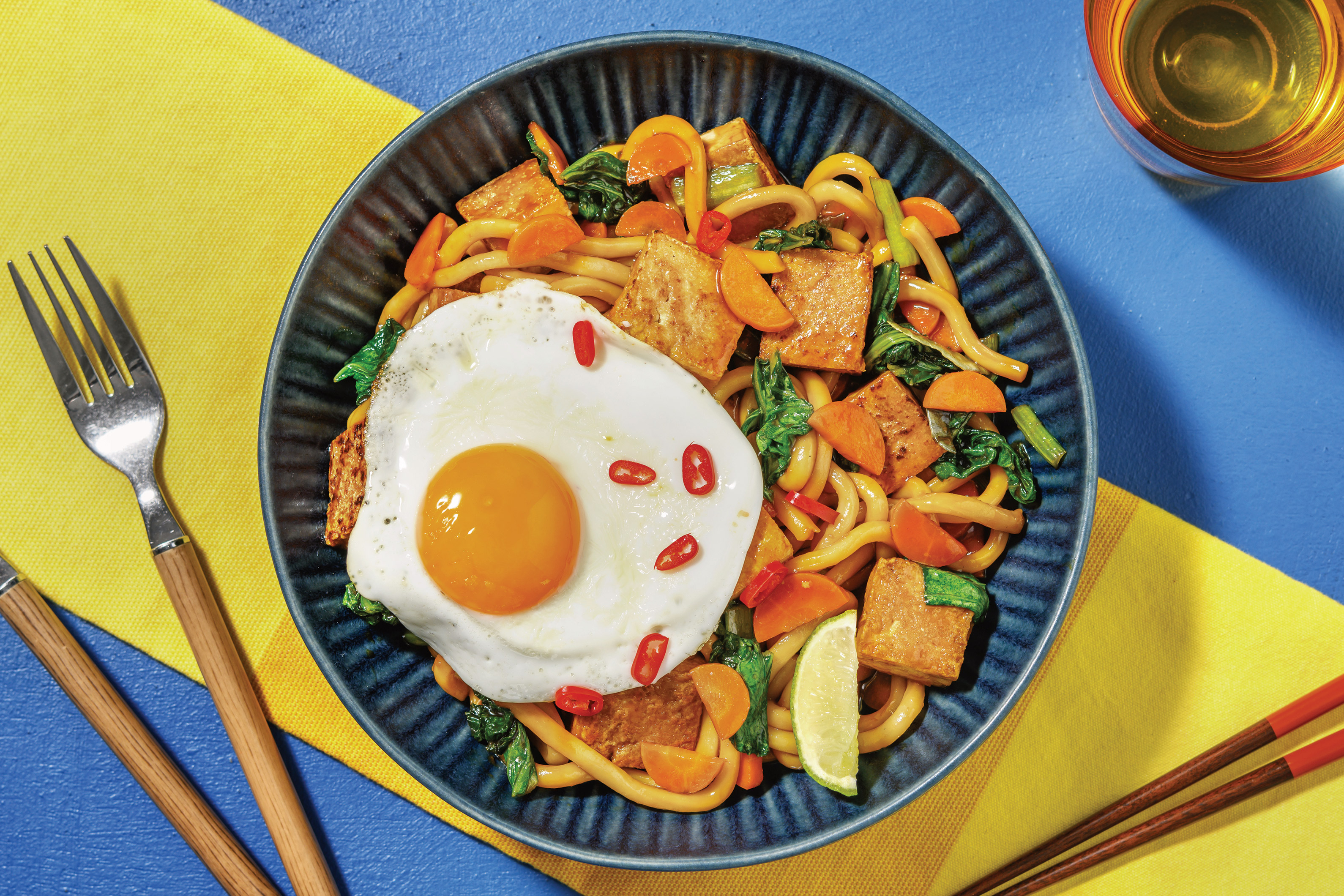 Malaysian Tofu & Noodle Stir-fry