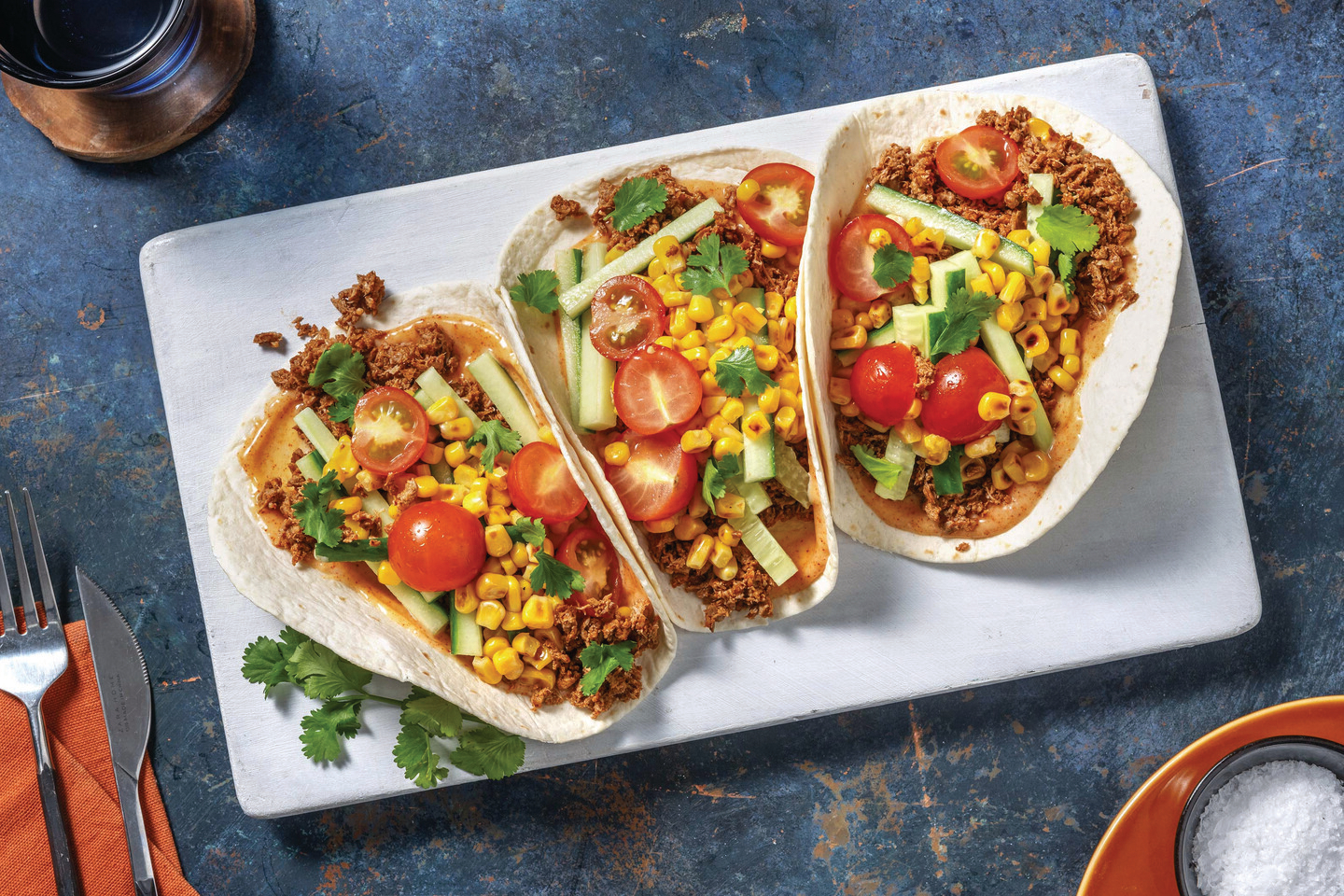 Quick Tex-Mex Veggie Tacos