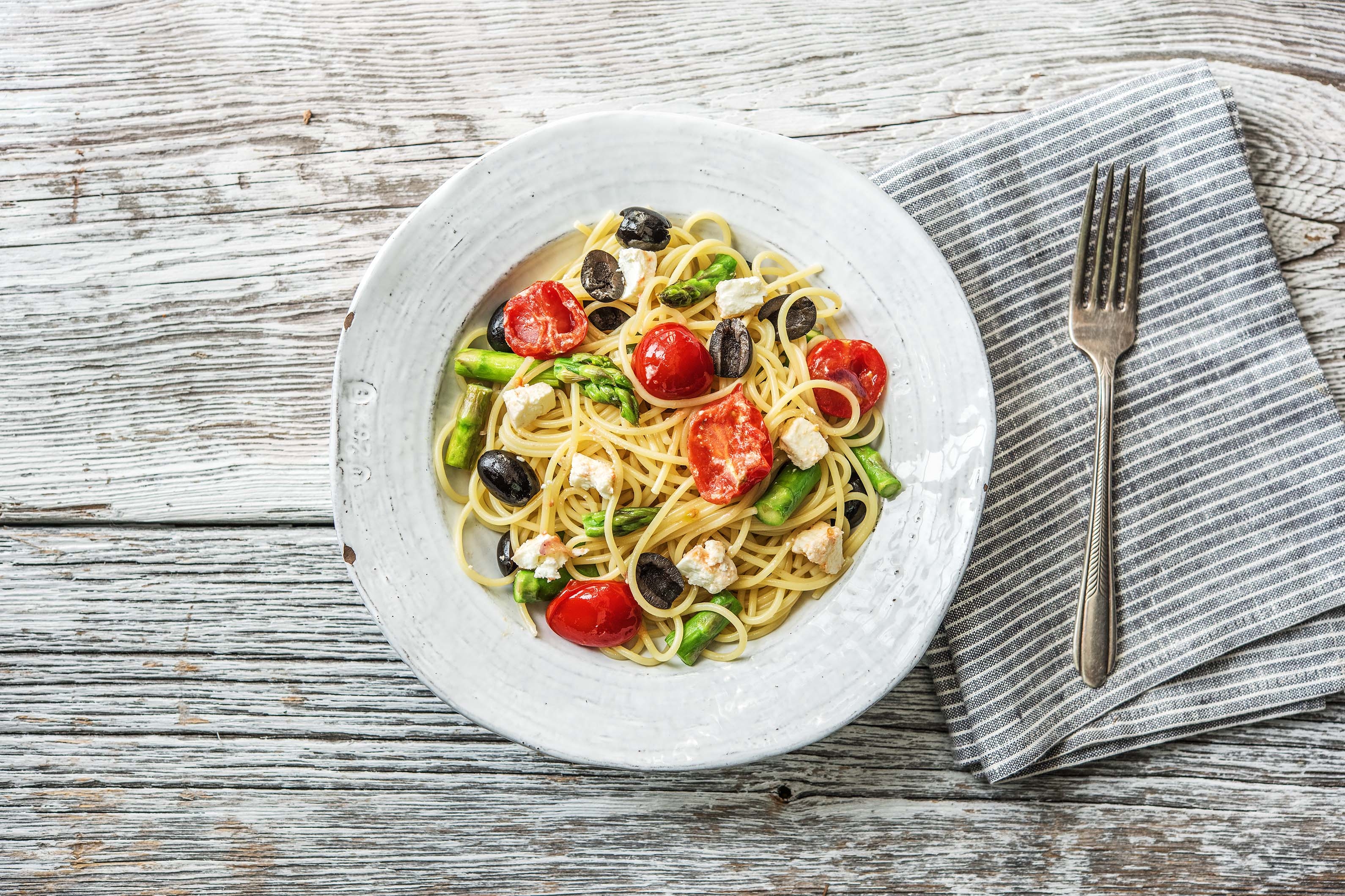 Mediterrane Spargelpasta