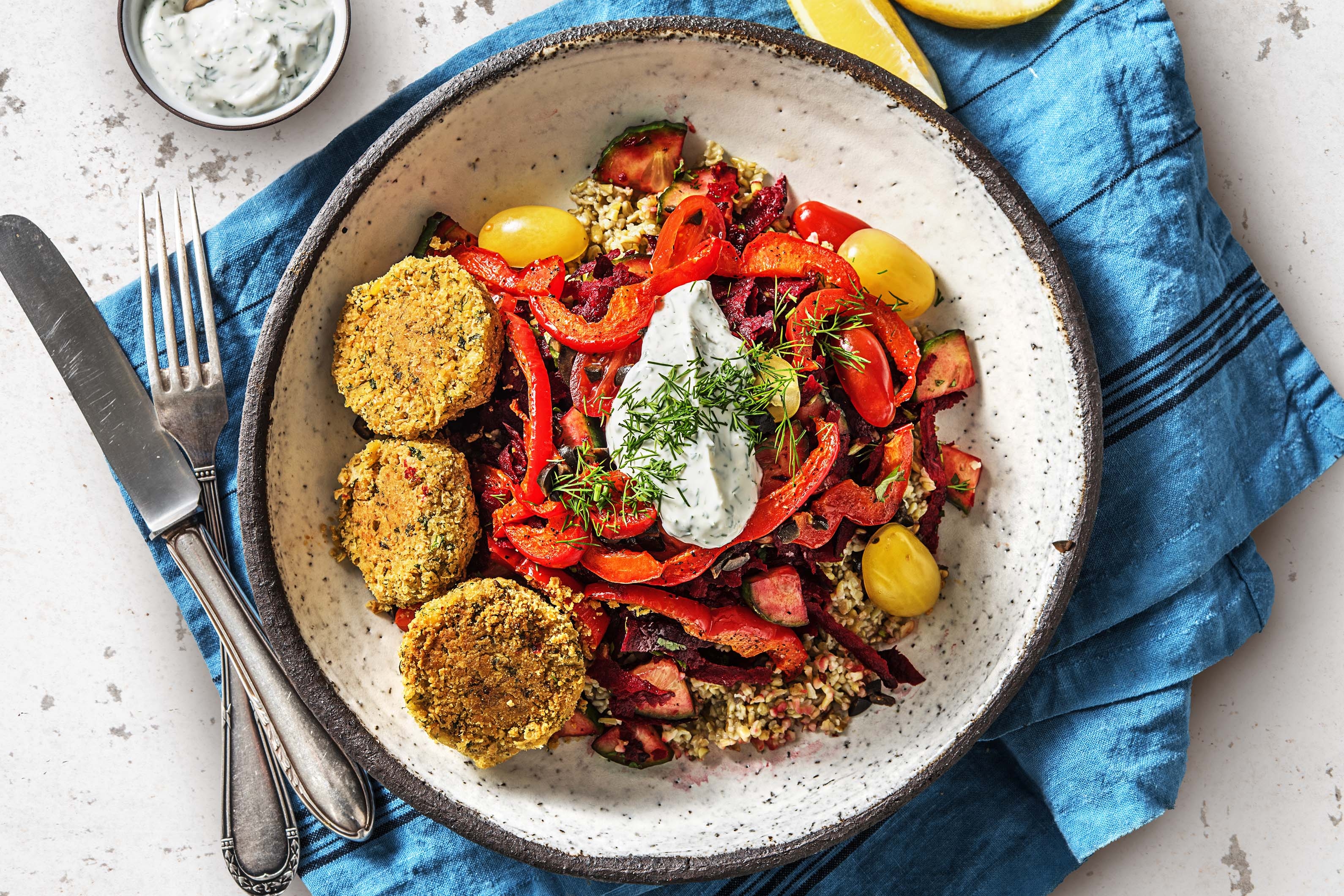 Mediterranean Falafel Bowl (v)