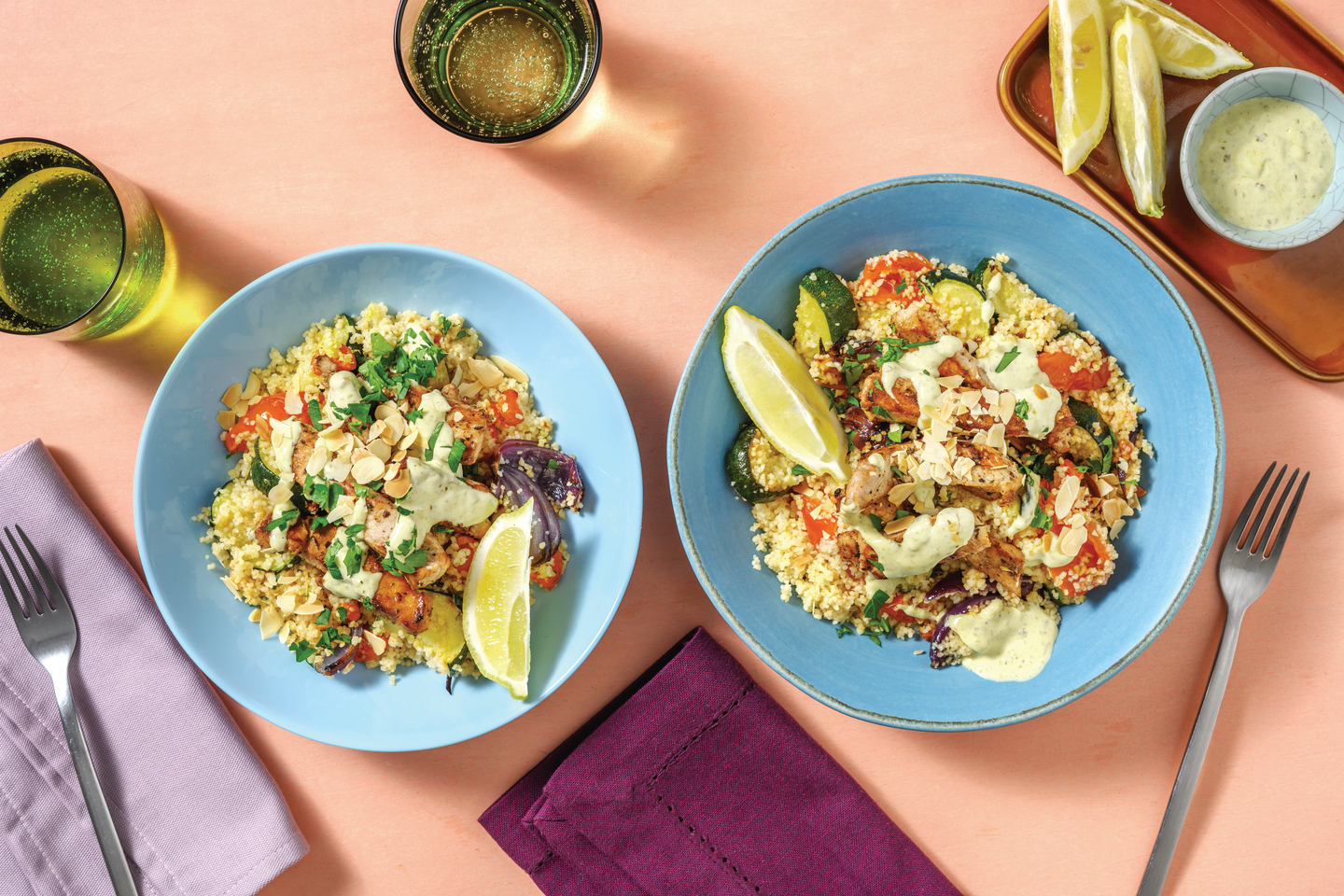 Mediterranean Pork Couscous Bowl
