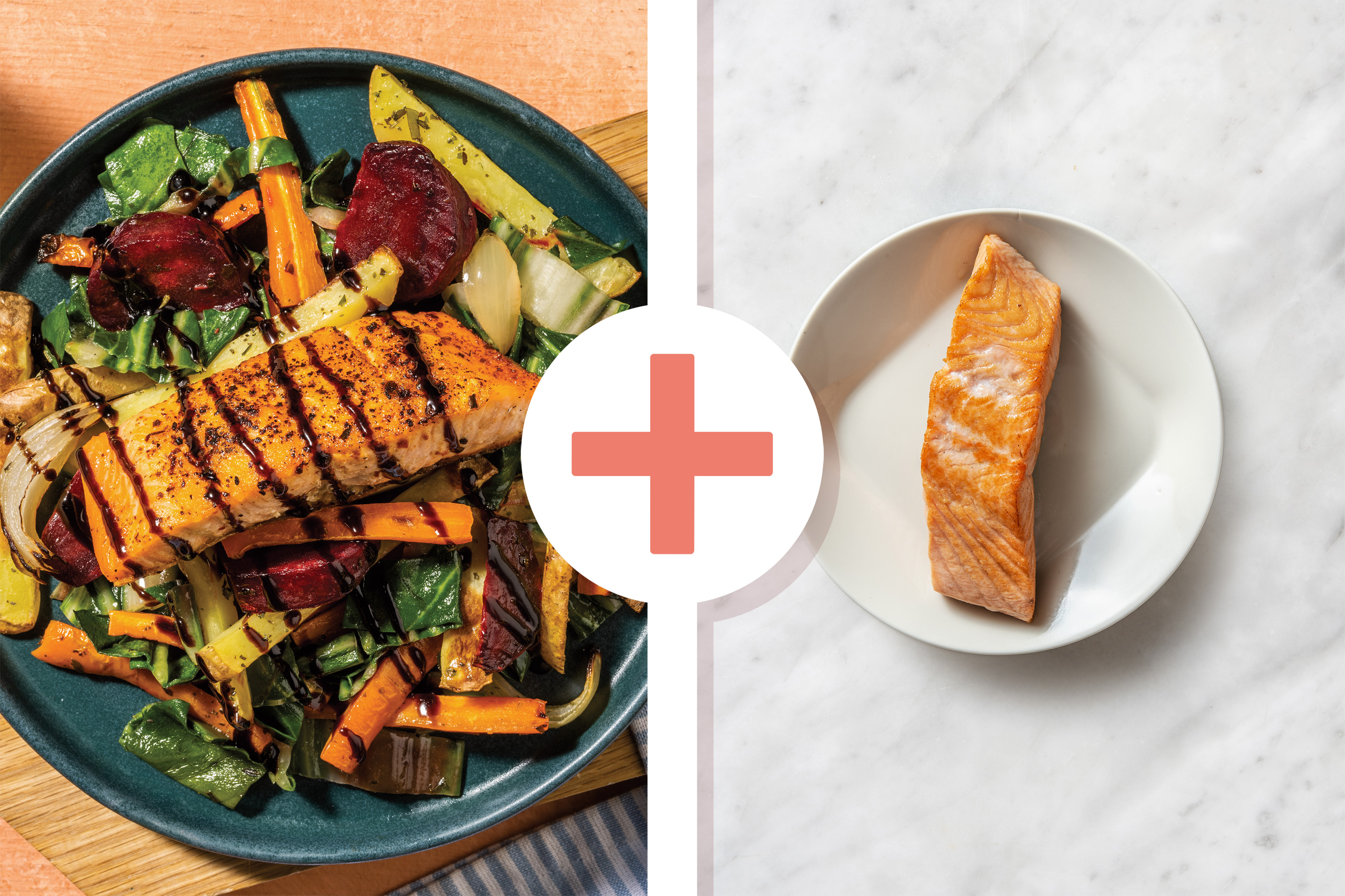 Double Mediterranean Salmon & Winter Veggie Toss