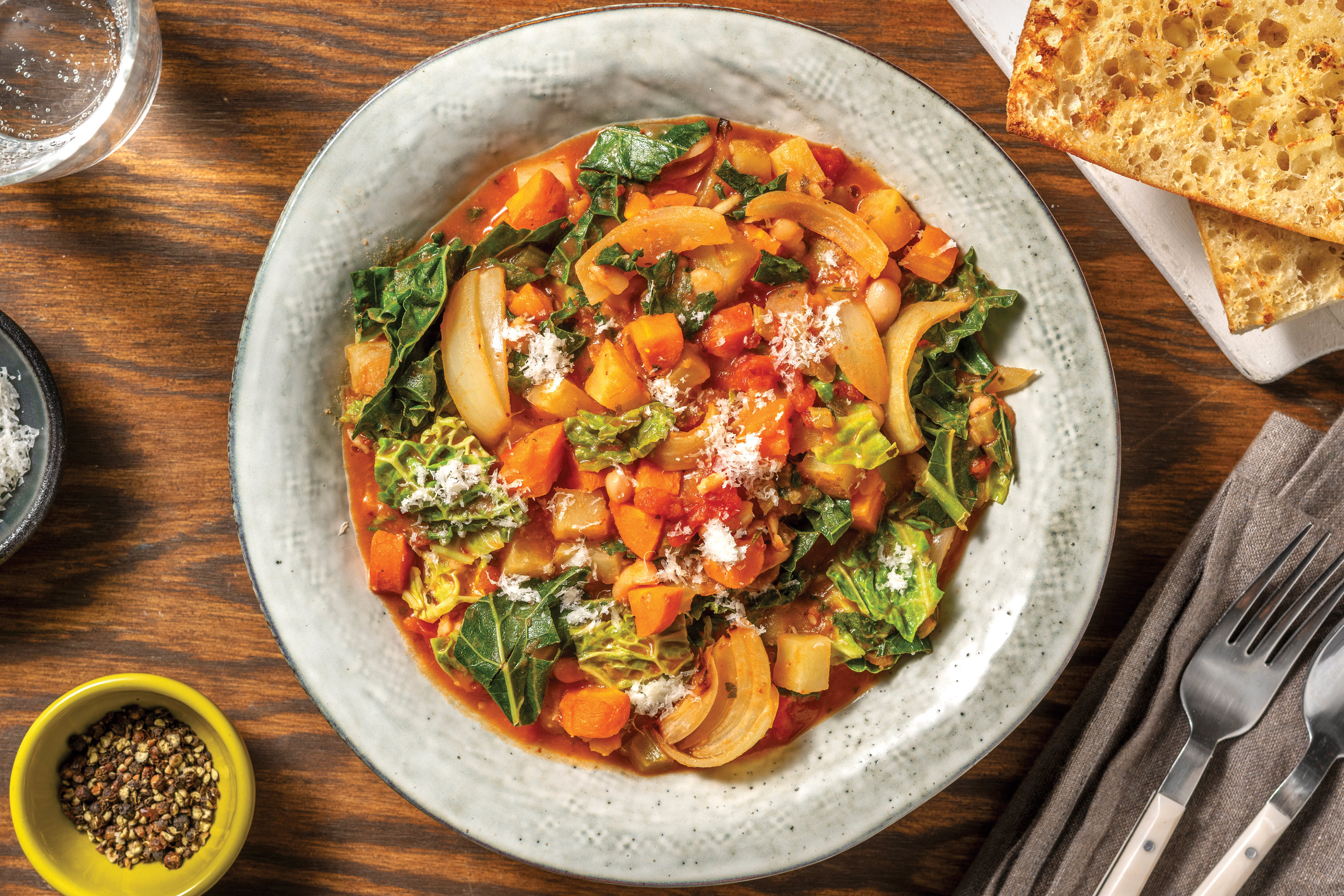 Mediterranean Tomato & Cannellini Bean Soup