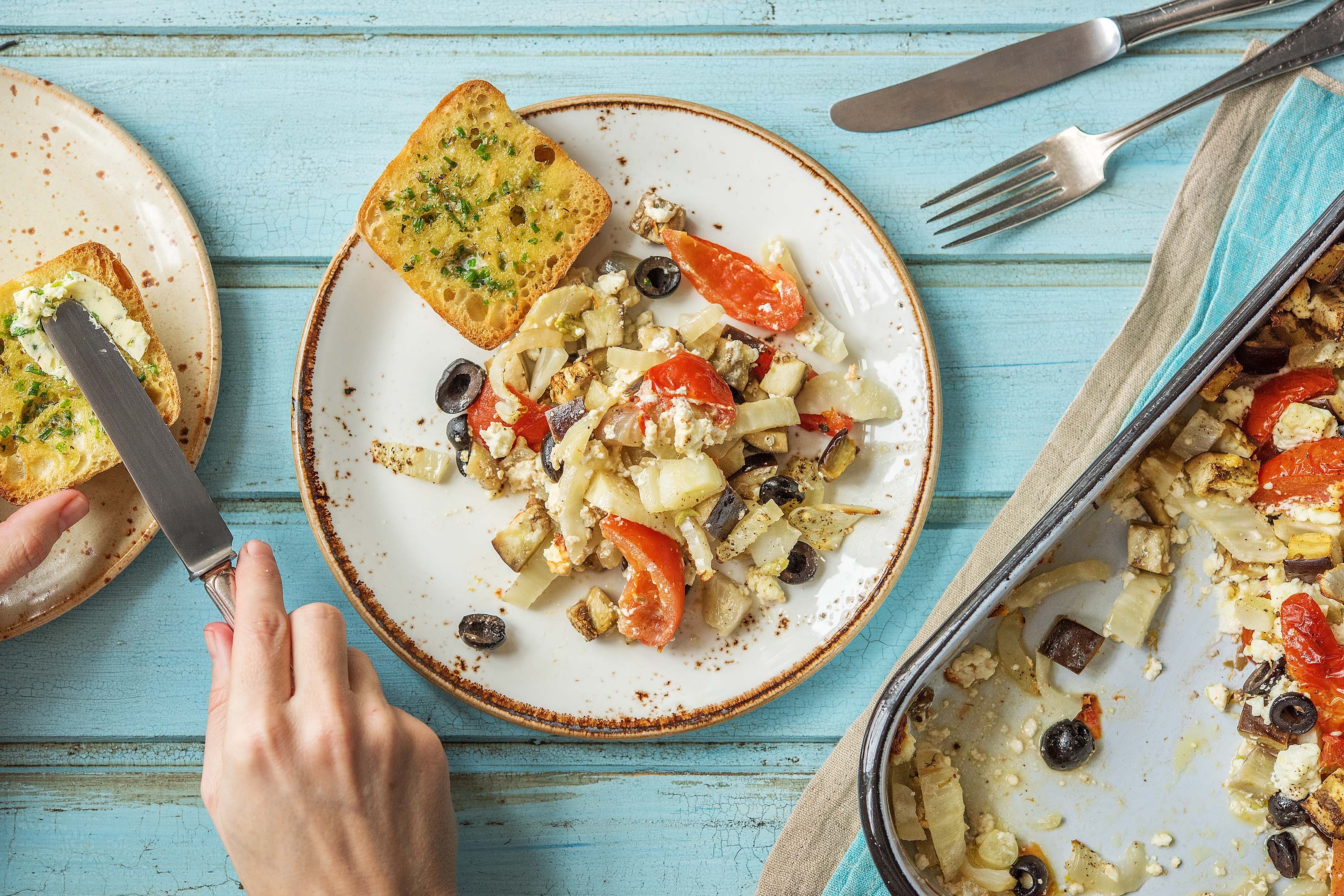 Mediterranen Gemüseauflauf