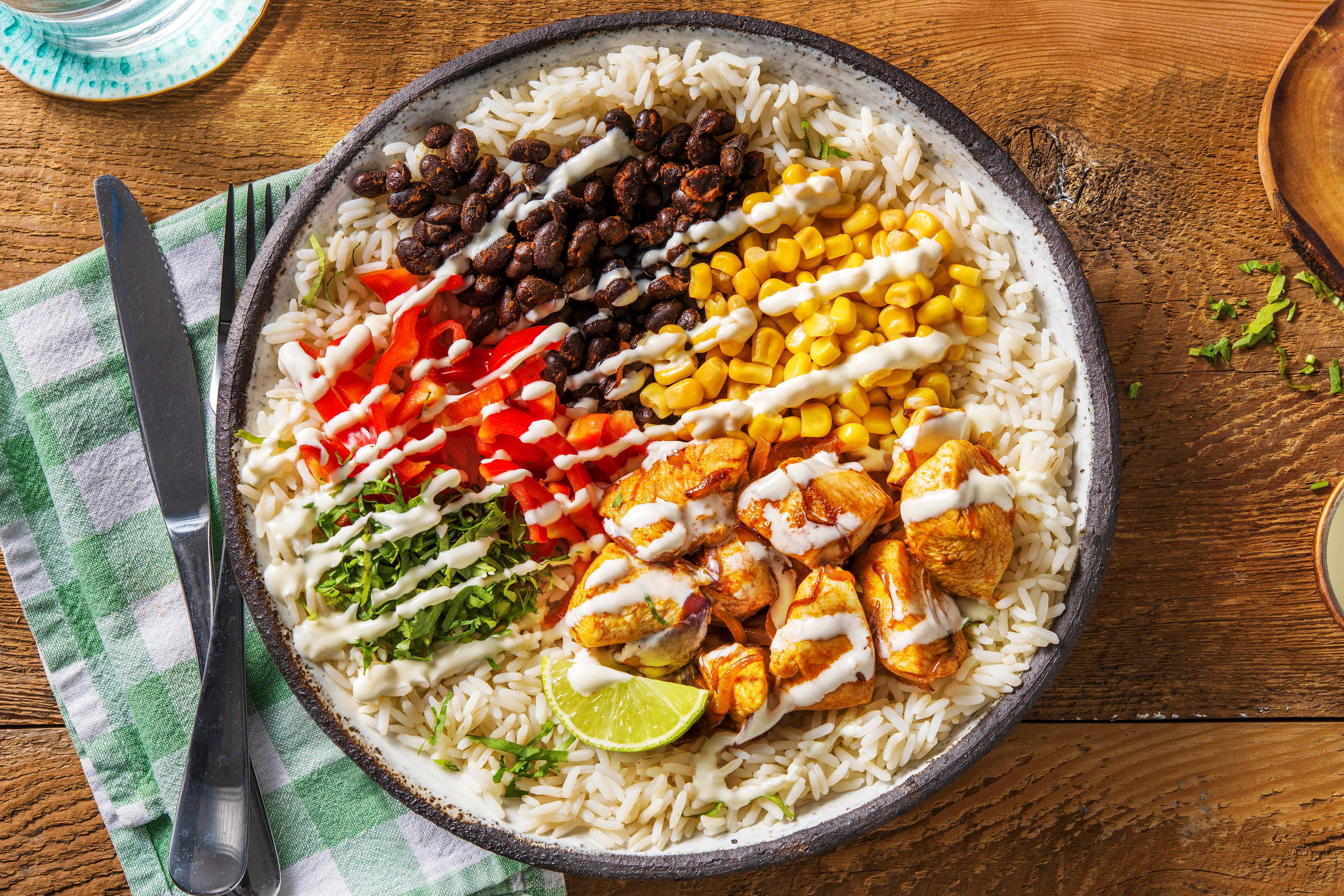 Bol à la mexicaine au poulet