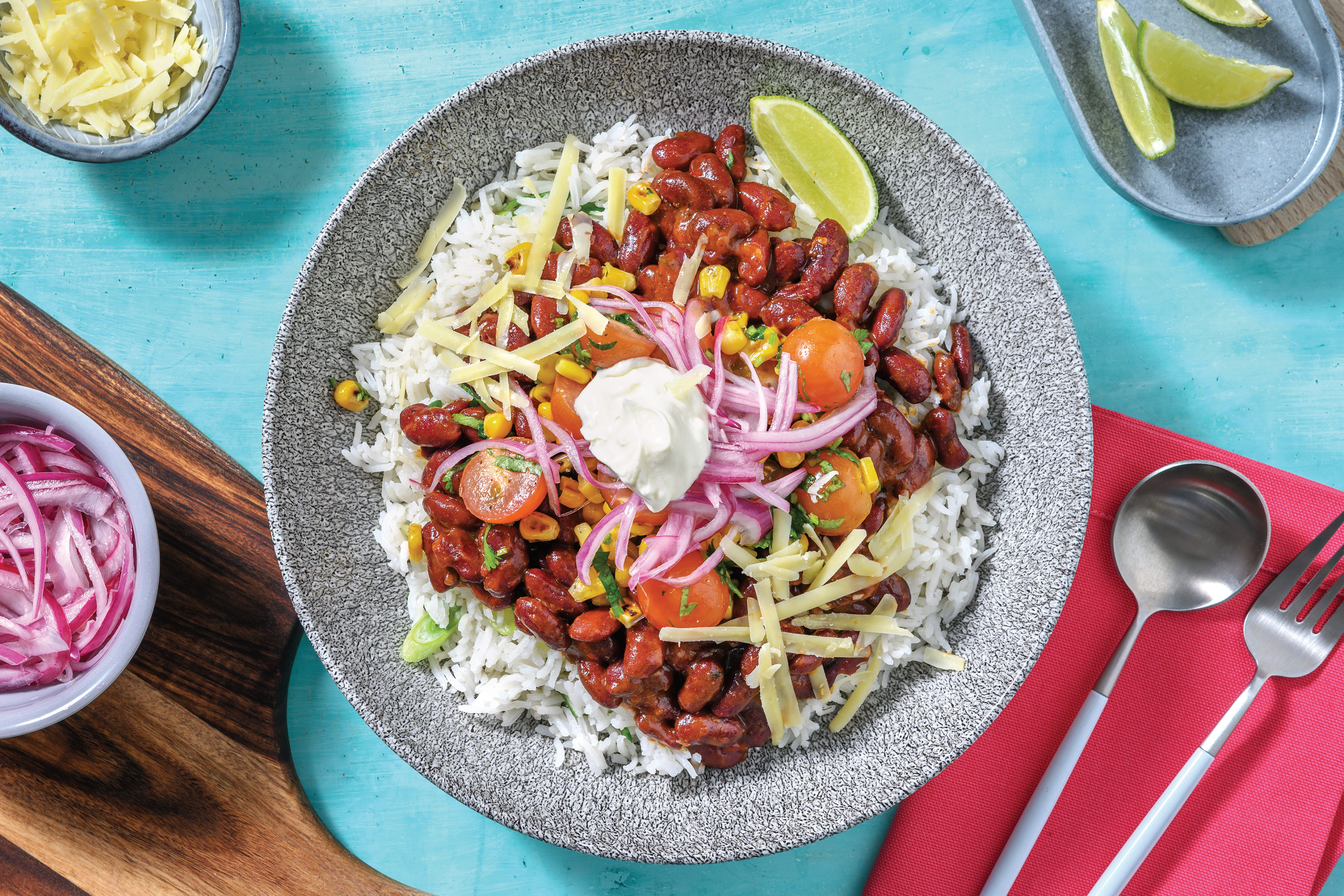 Mexican Bean & Corn Burrito Bowl