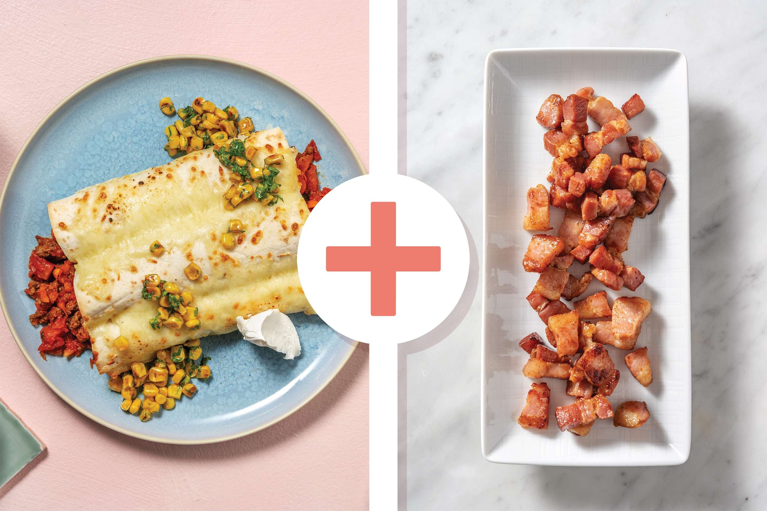 Mexican Beef & Bacon Enchiladas