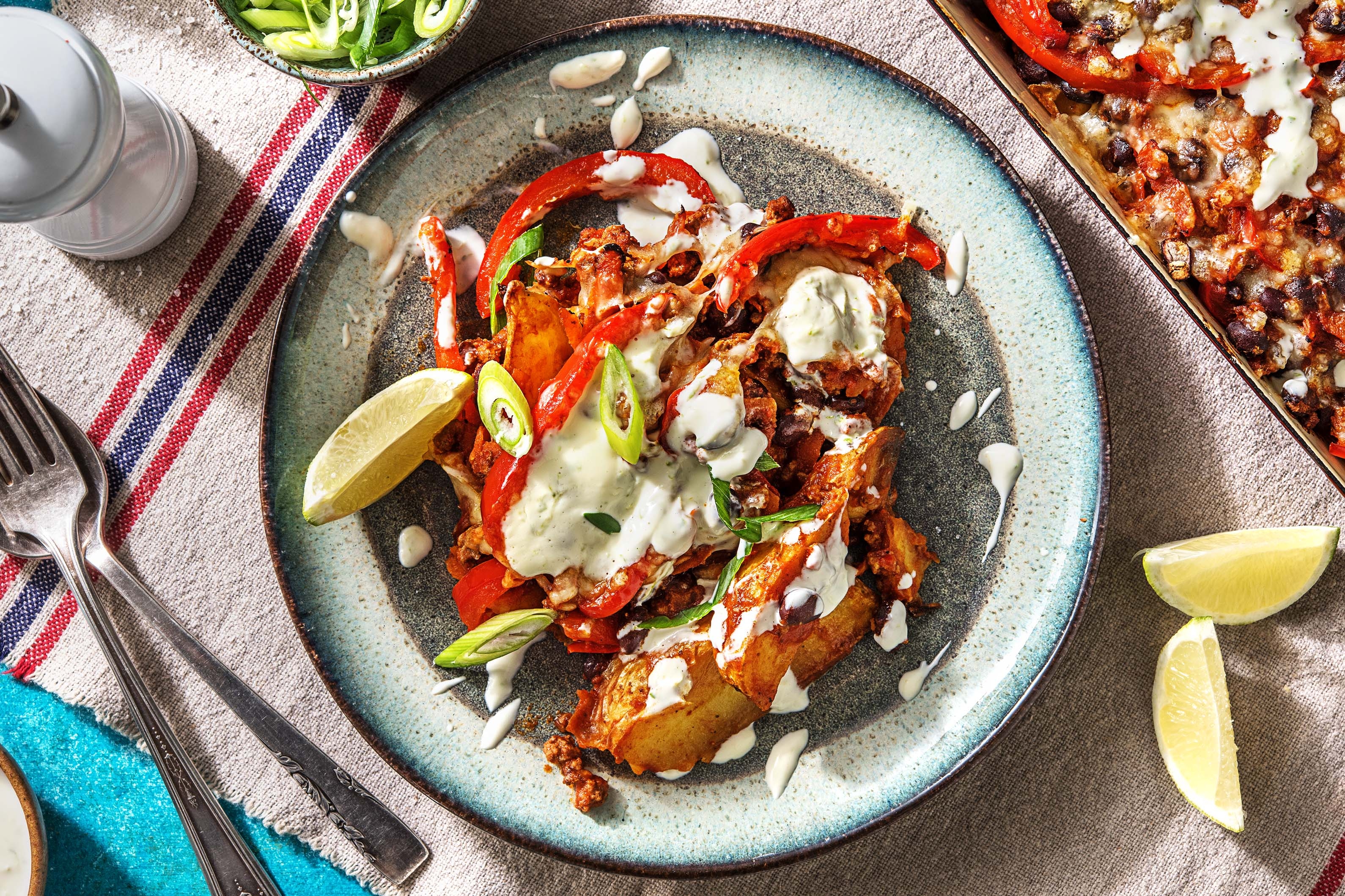 Mexican Beef Loaded Wedges