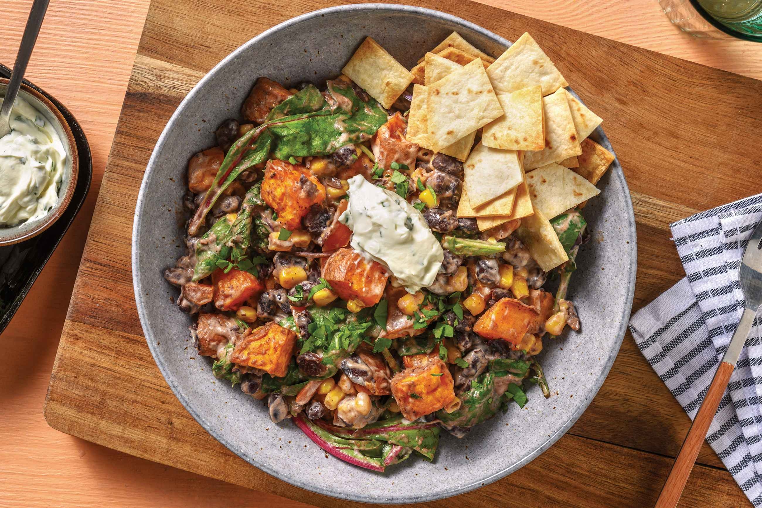 Mexican Black Bean & Kumara Salad 