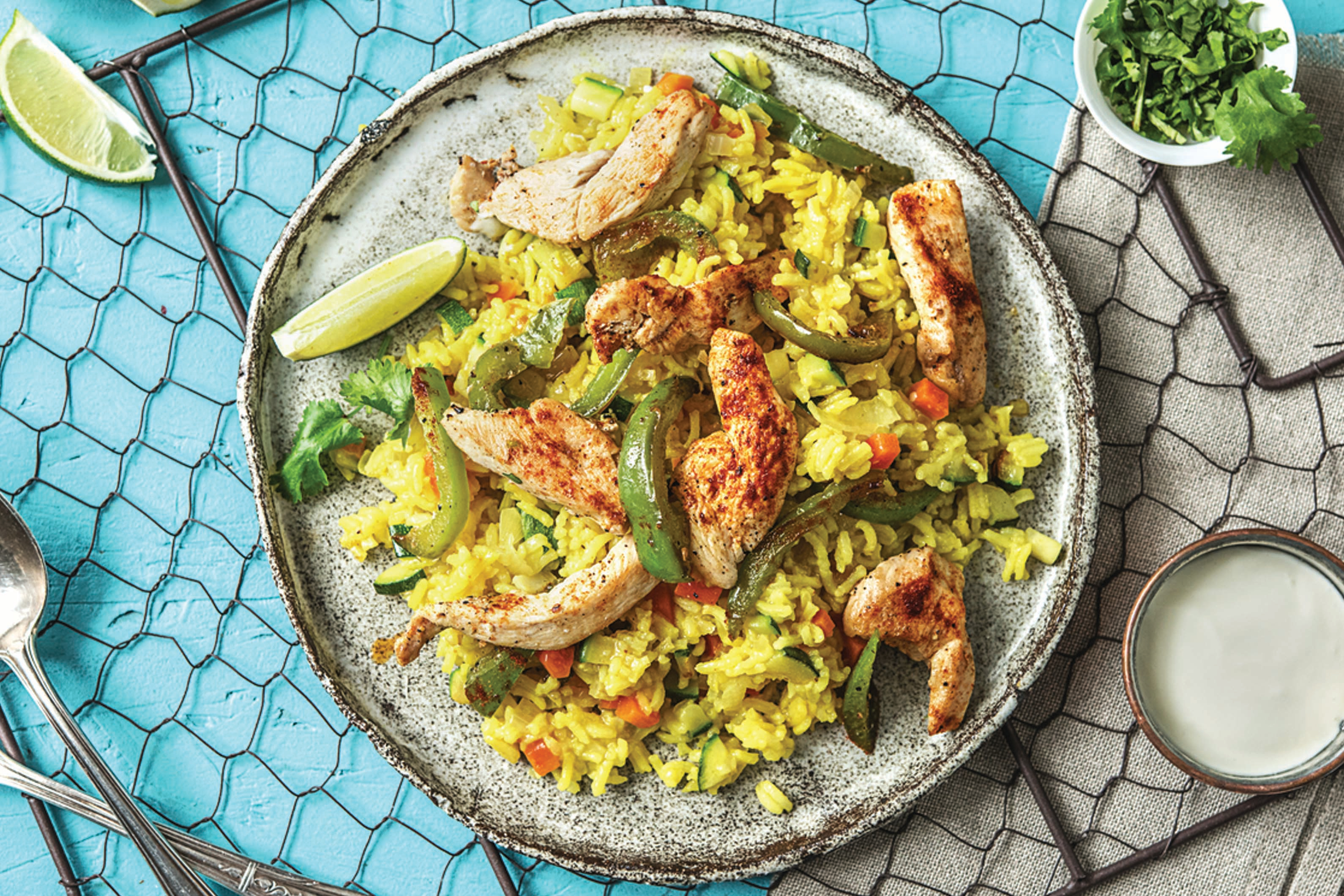Mexican Chicken, Rice & Veggie Toss