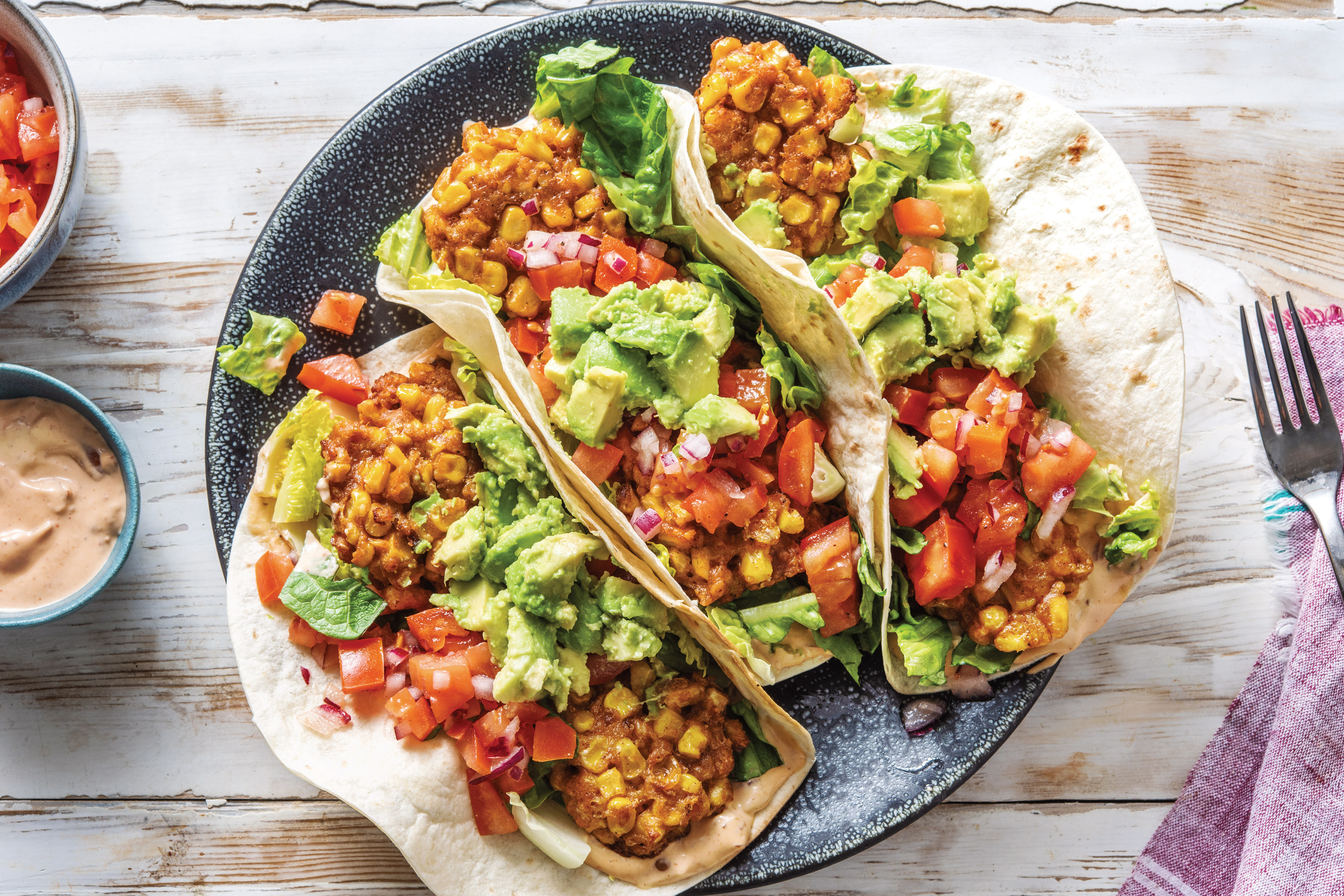 Mexican Corn Fritter Tacos