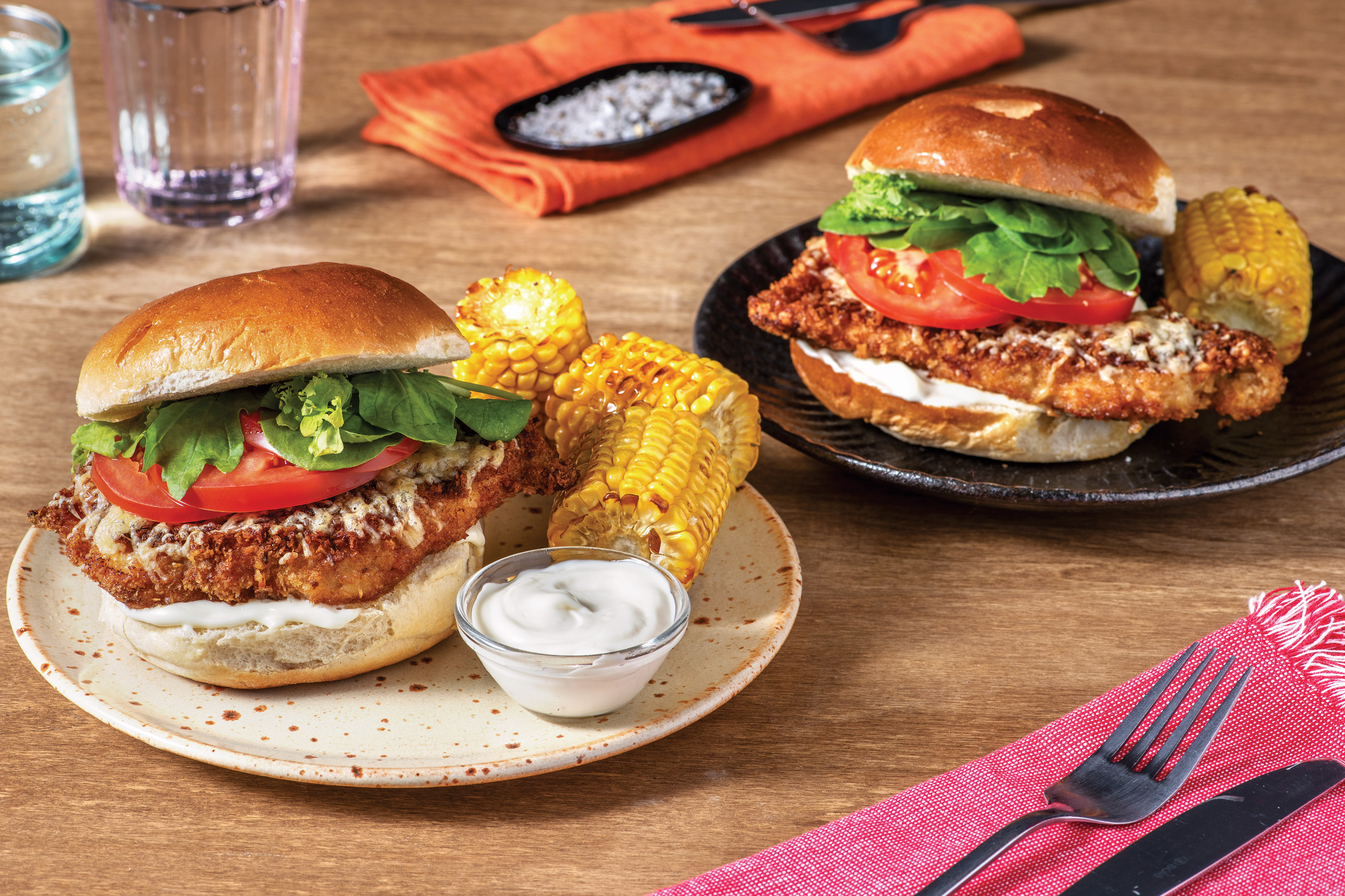 Mexican Crumbed Chicken Burger