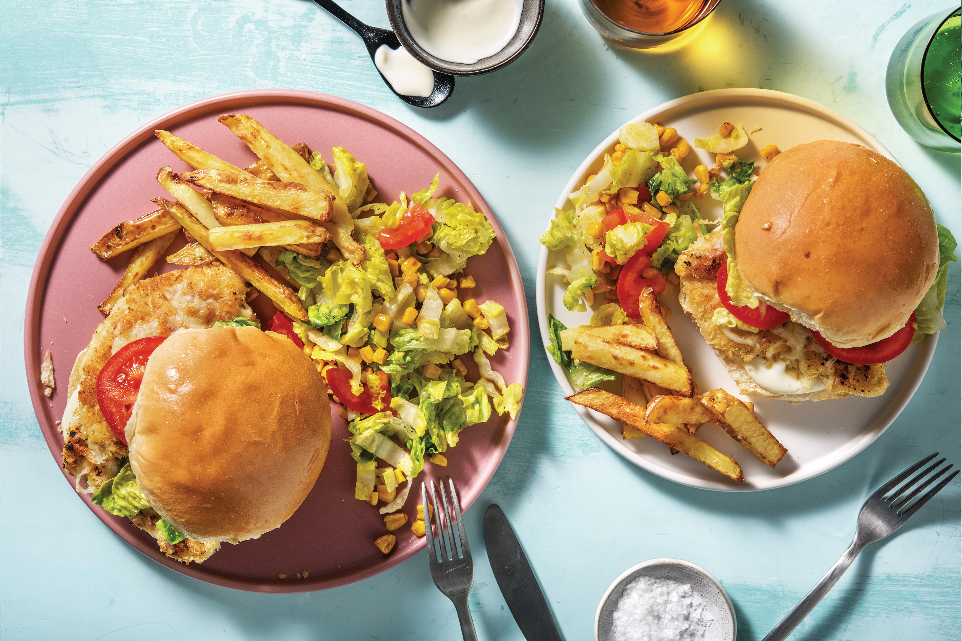 Mexican Crumbed Chicken Burger